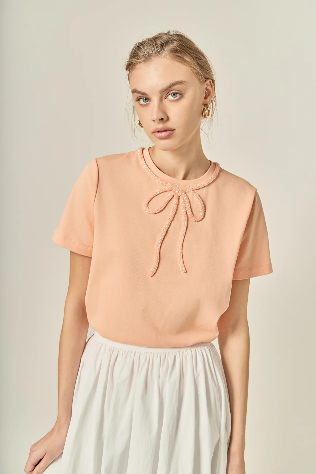 Beaded Bow Tee - Image 11
