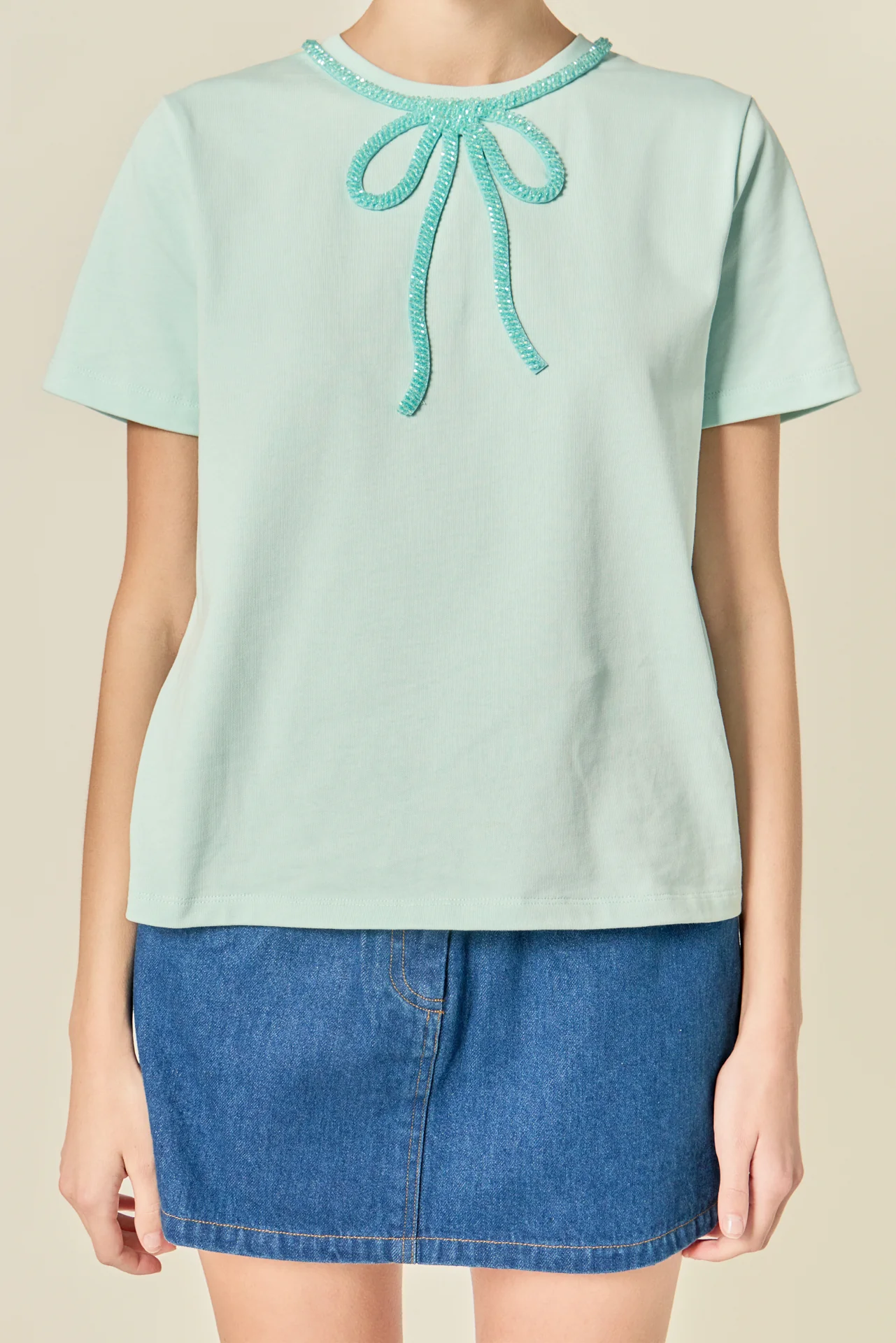 Beaded Bow Tee - Image 13