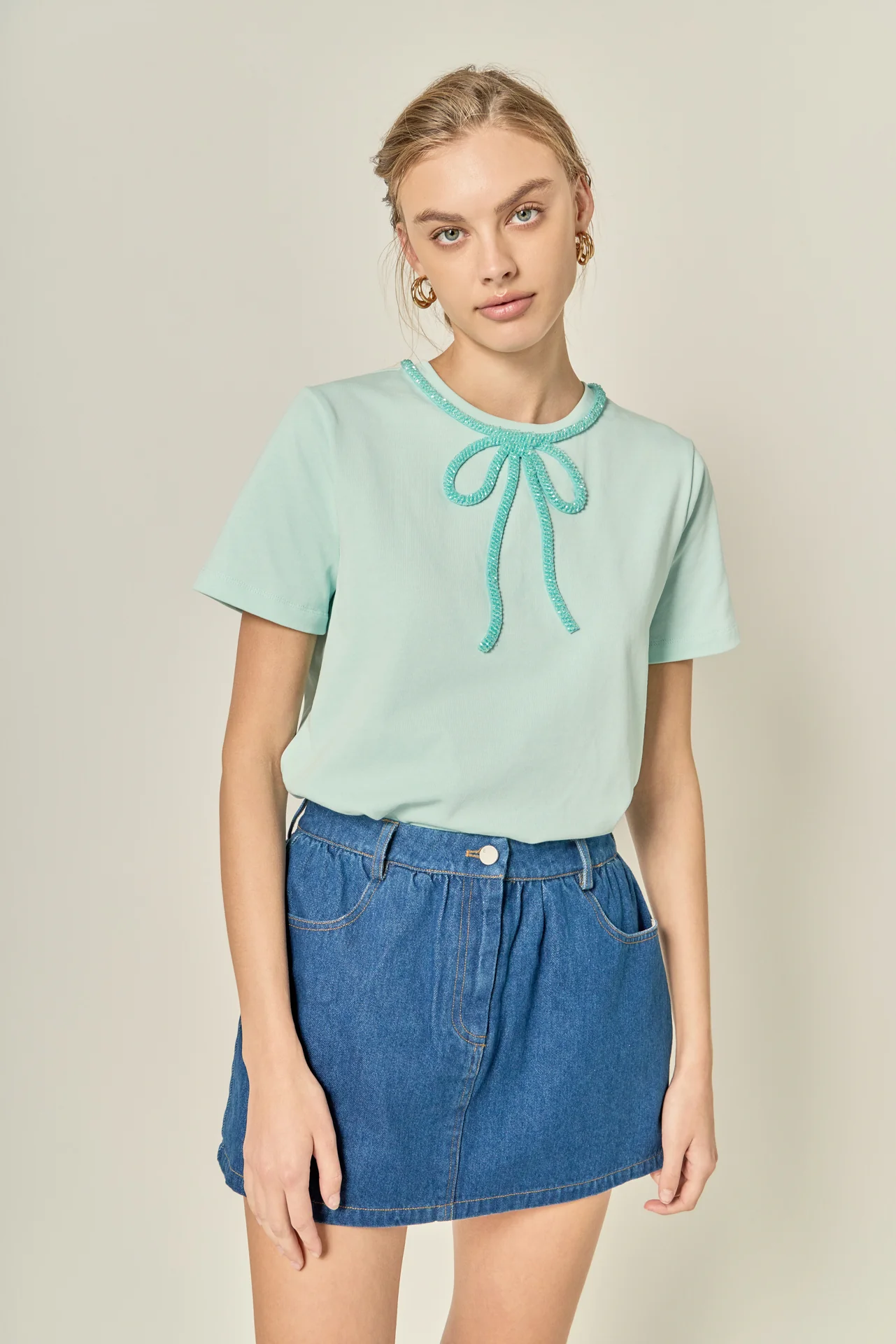 Beaded Bow Tee - Image 17