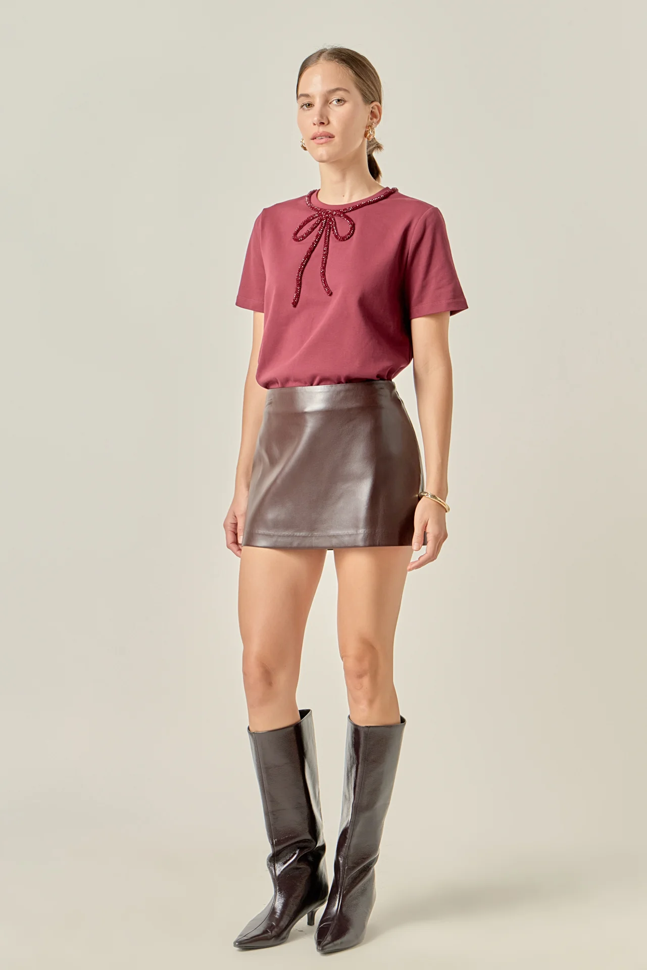 Beaded Bow Tee - Image 26