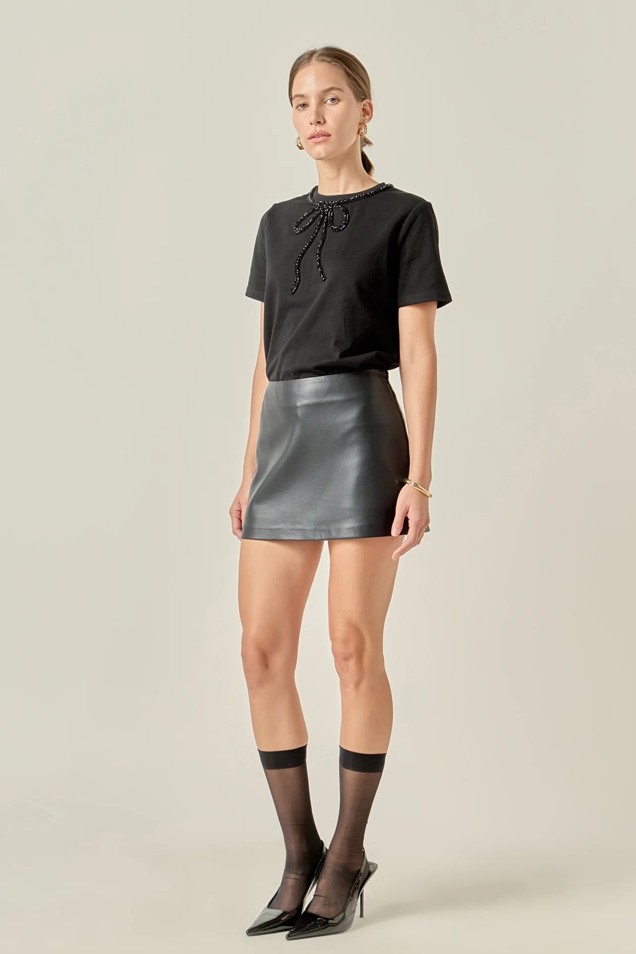 Beaded Bow Tee - Image 32