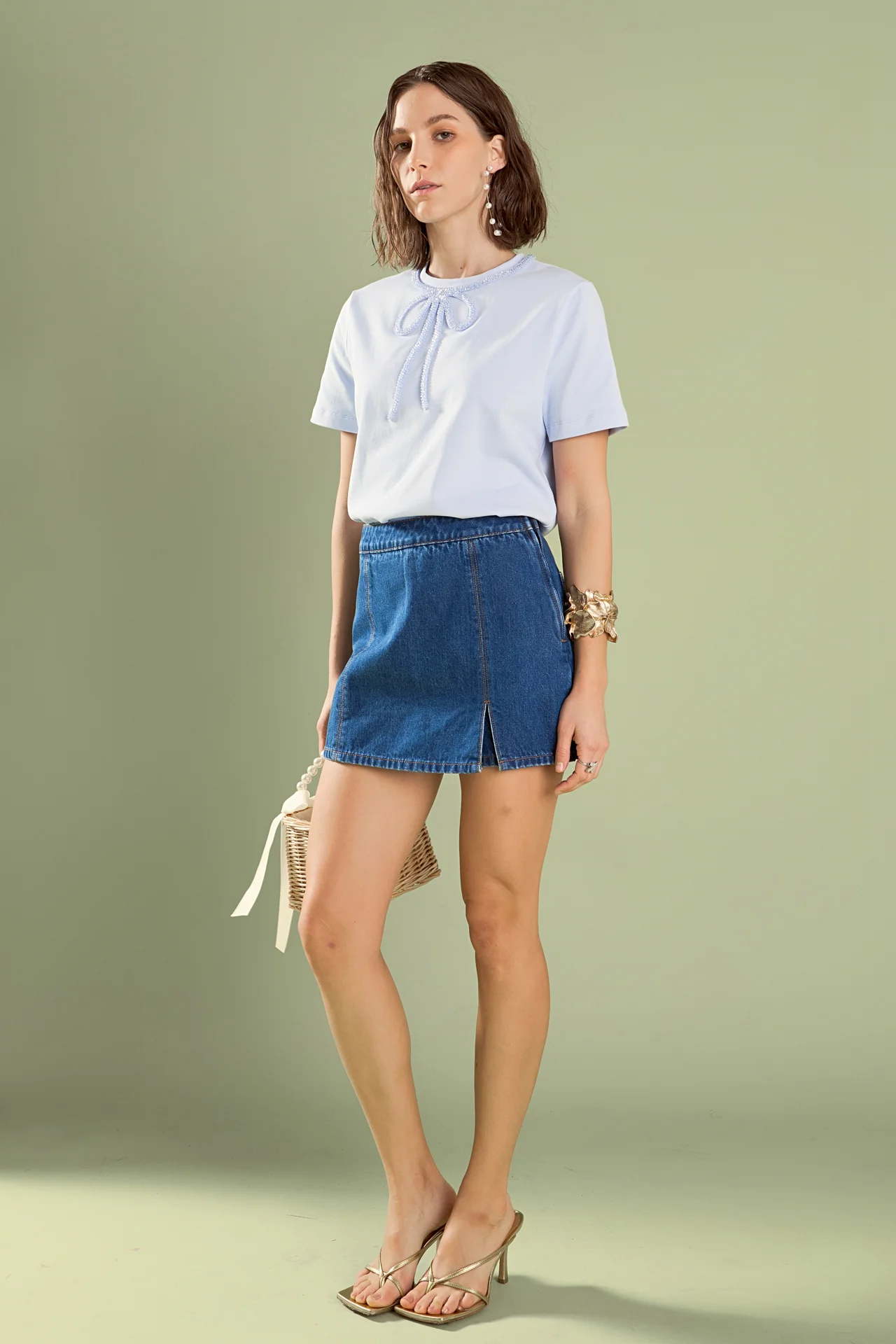 Beaded Bow Tee - Image 48