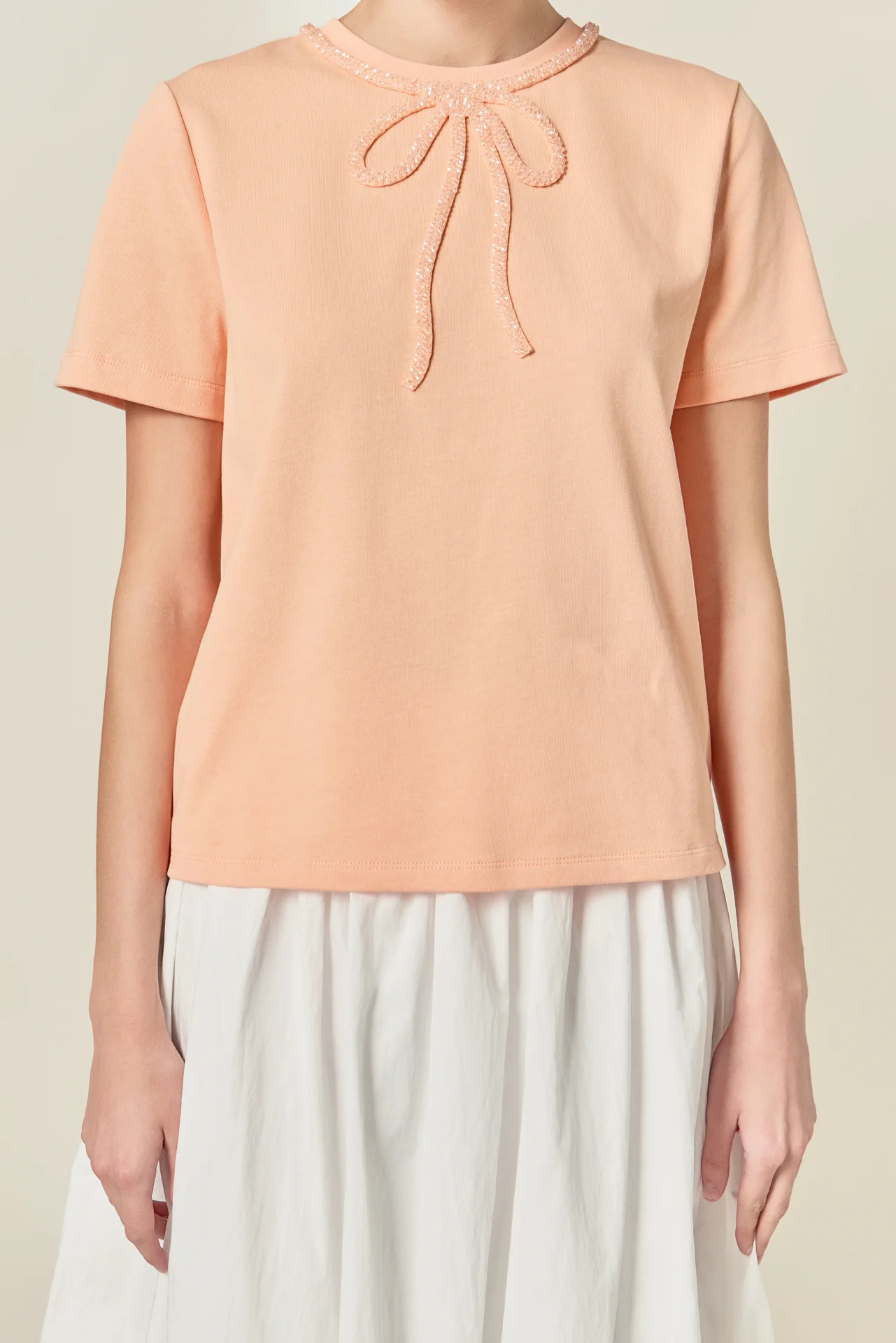 Beaded Bow Tee - Image 7