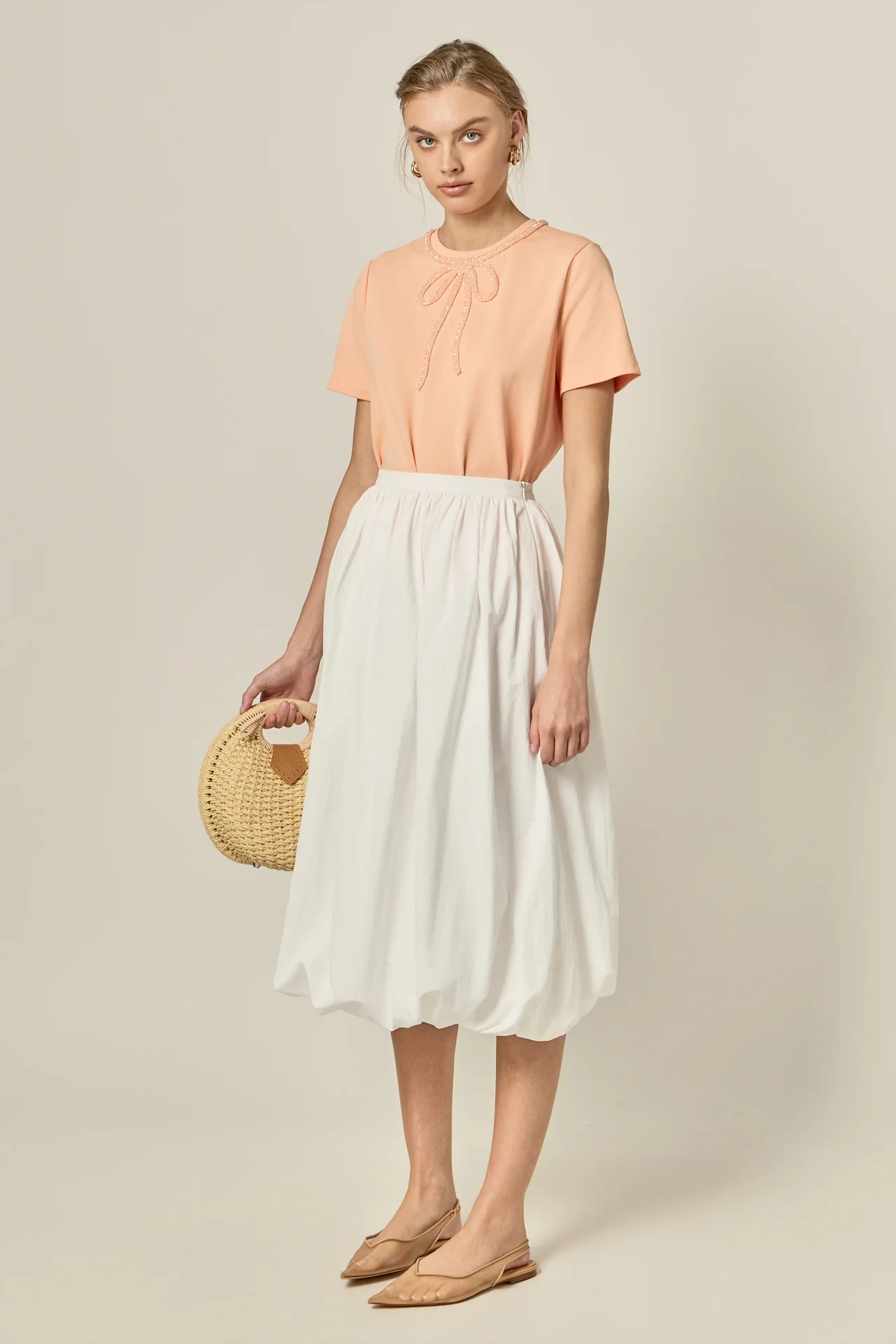 Beaded Bow Tee - Image 9