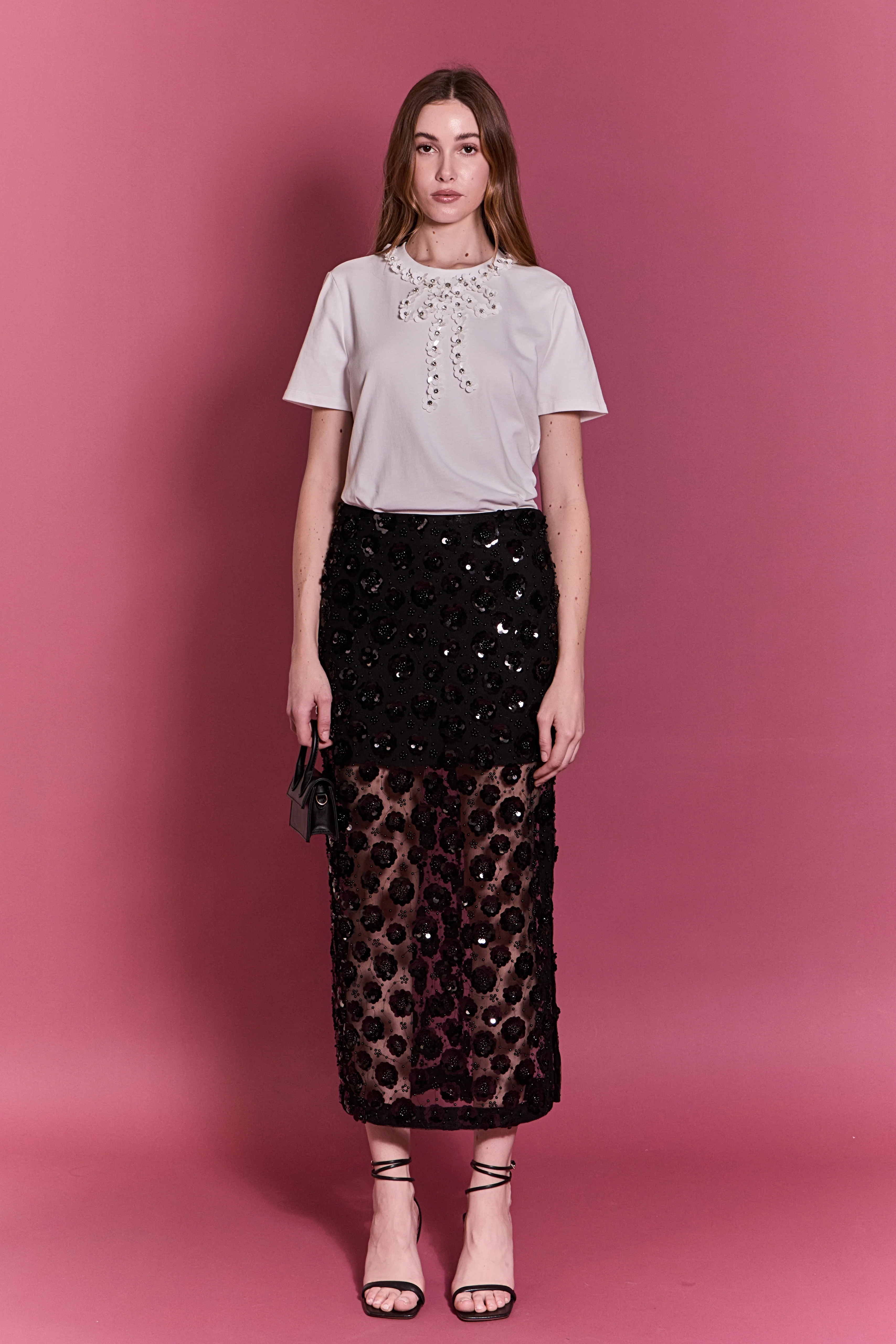 Bow Bead Detail Top