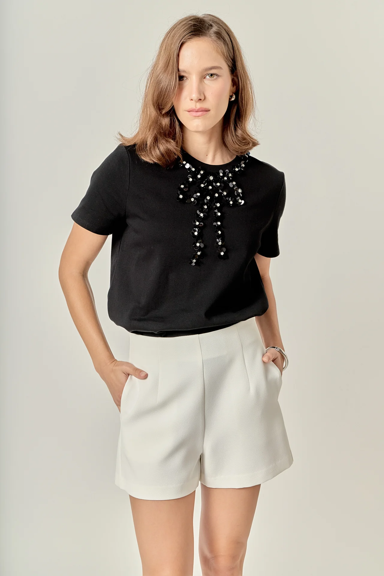 Bow Bead Detail Top - Image 12