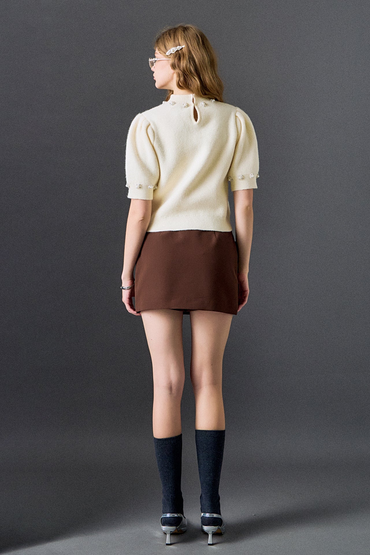 Mila Bow Detailed Skort - Image 4