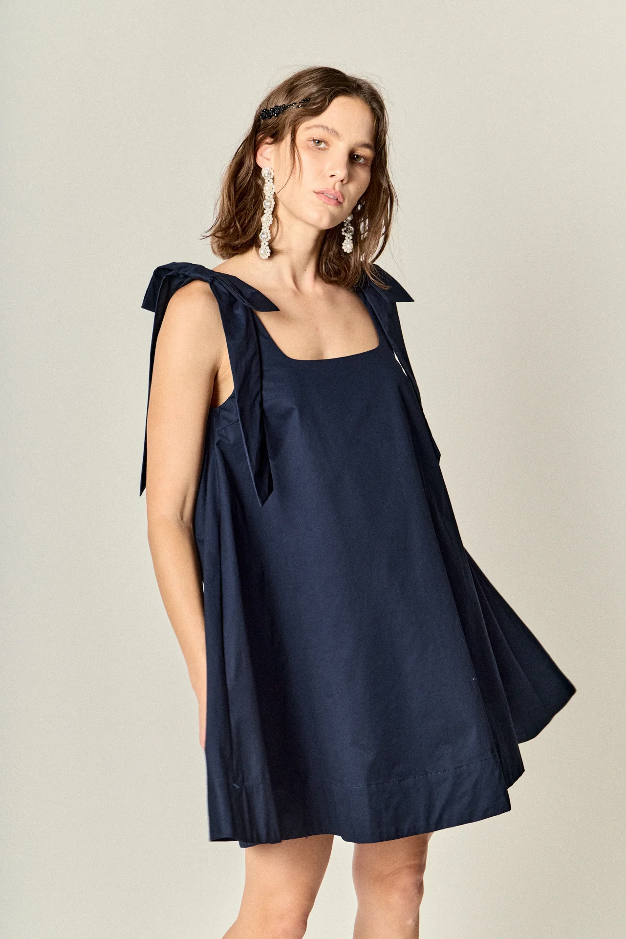 Femme Bow Detail Mini Dress - Image 13