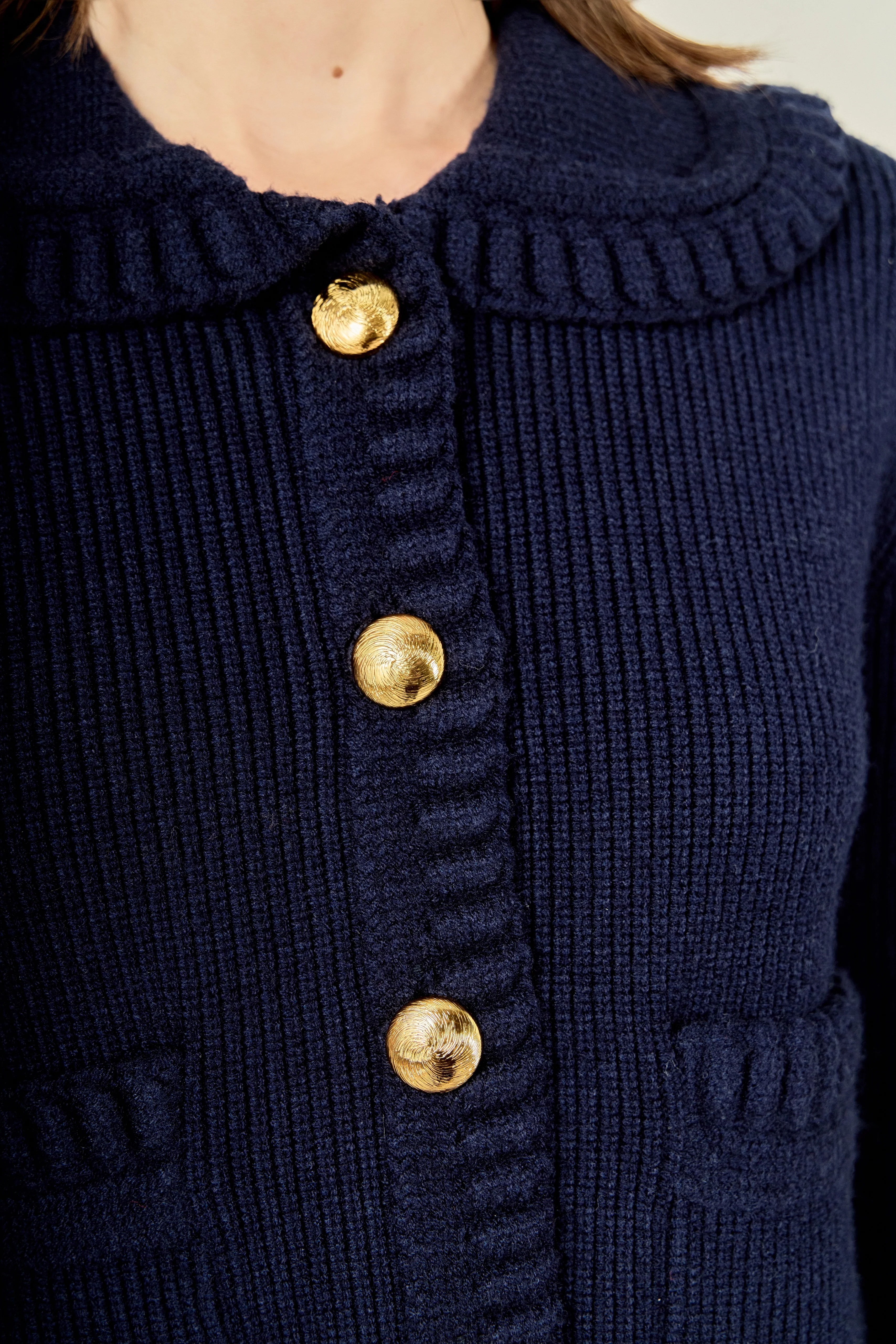 Braided Detail Knitted Cardigan - Image 3
