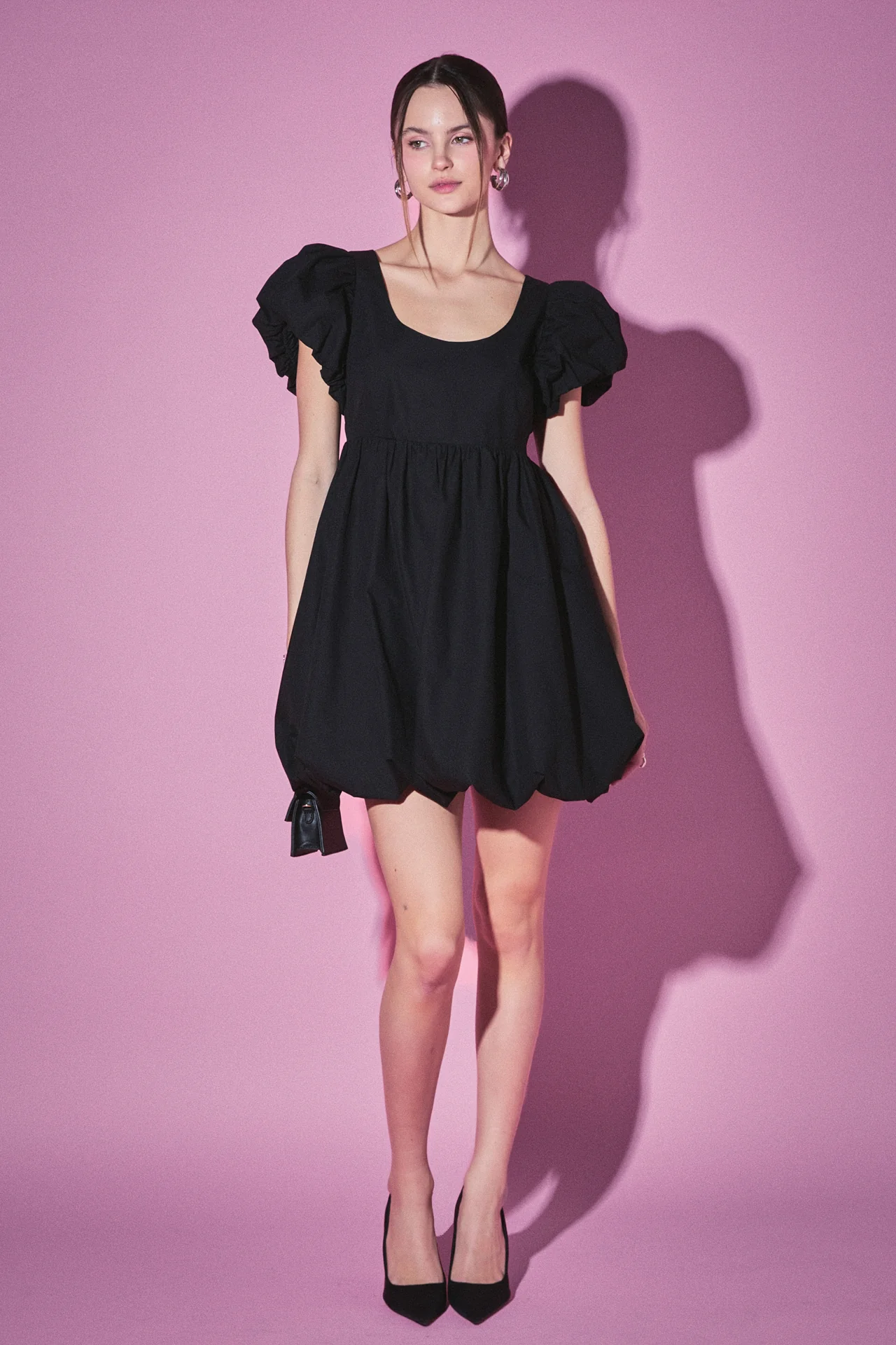 Bubble Scoop Neck Dress