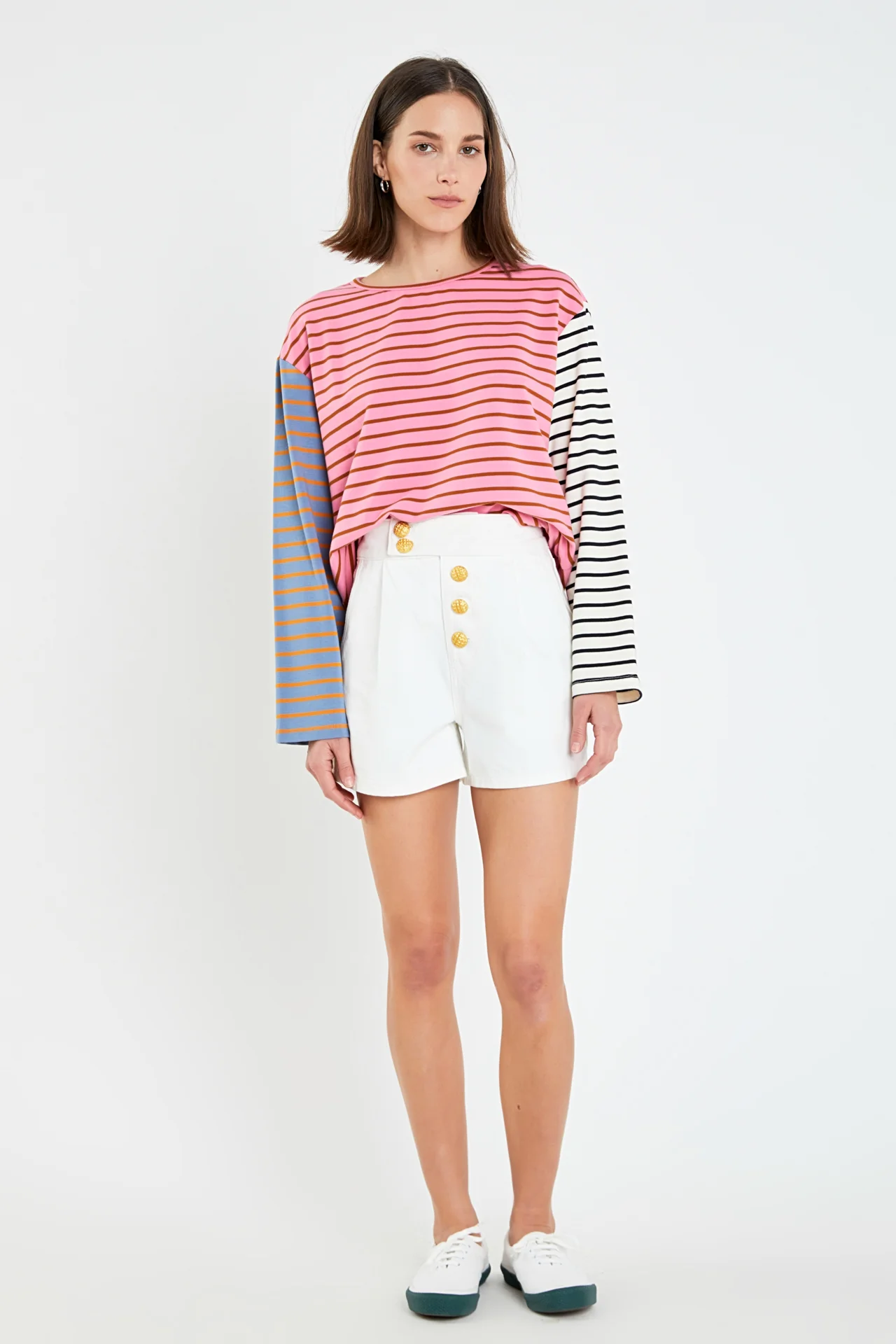 Buttoned Denim Shorts - Image 15