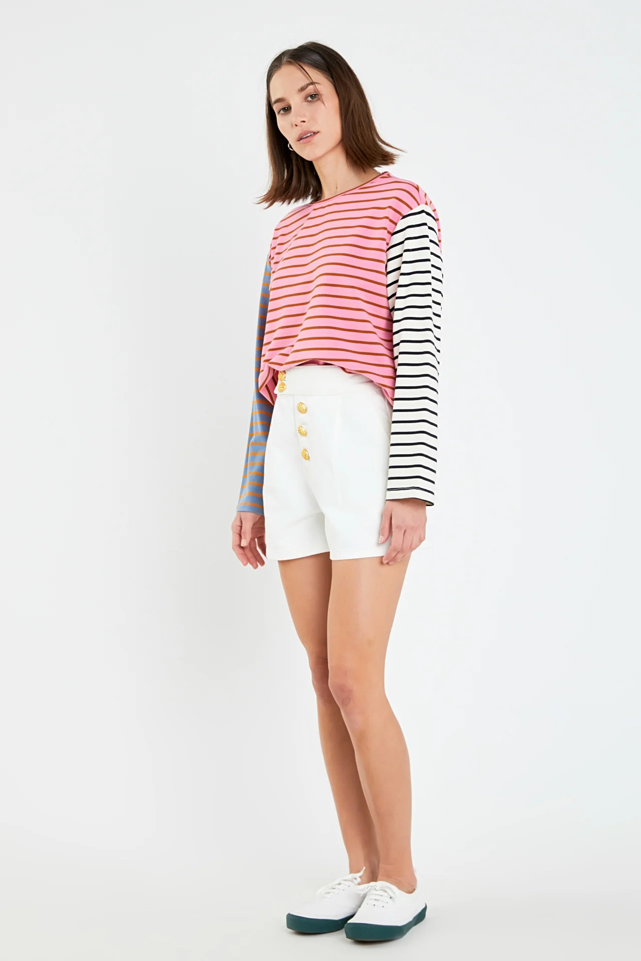 Buttoned Denim Shorts - Image 17