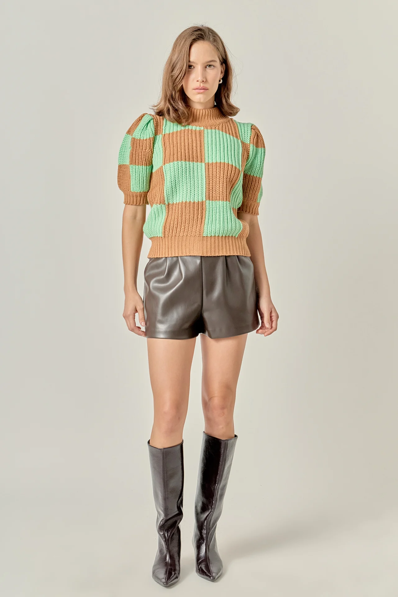 Check Pattern Sweater