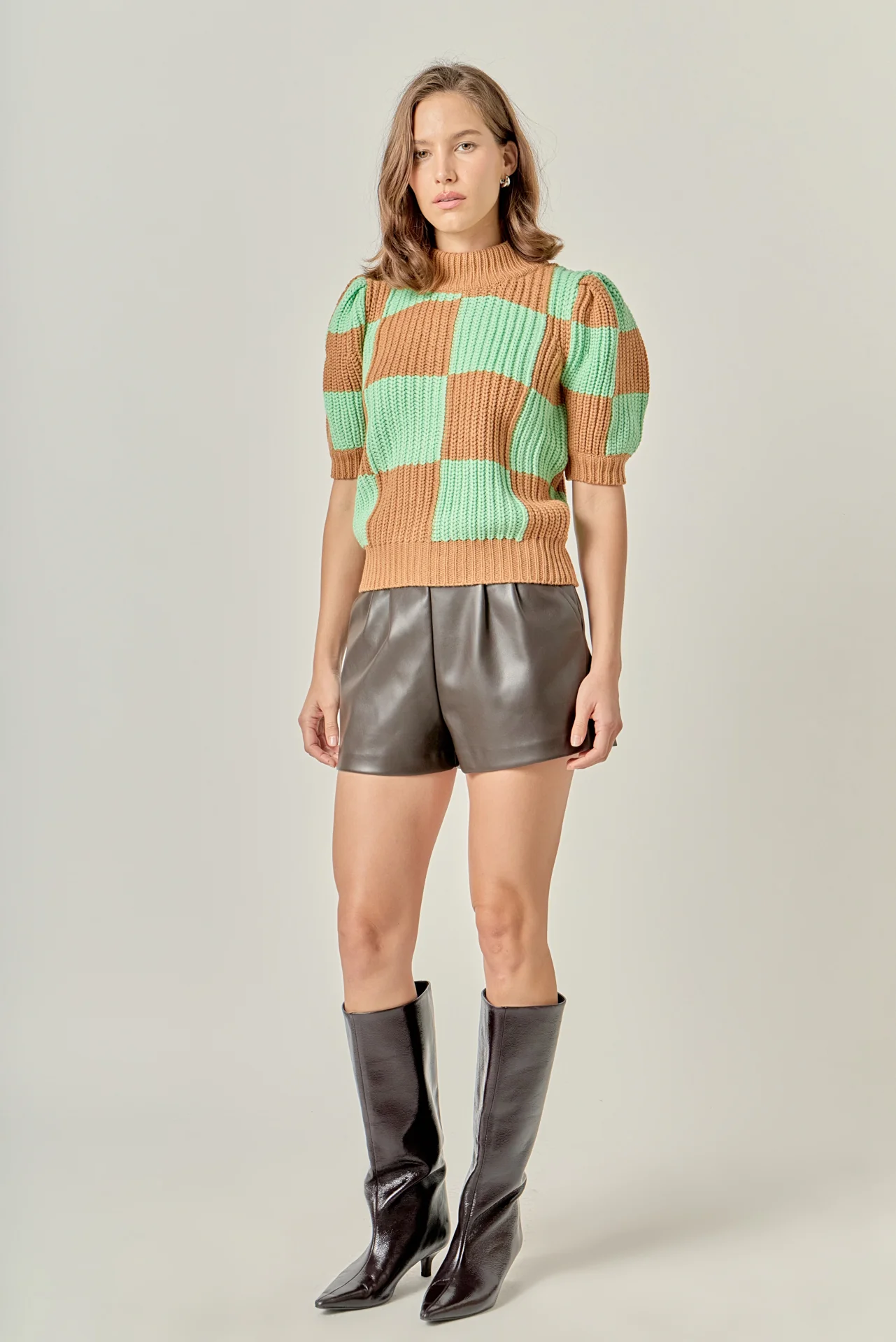 Check Pattern Sweater - Image 2