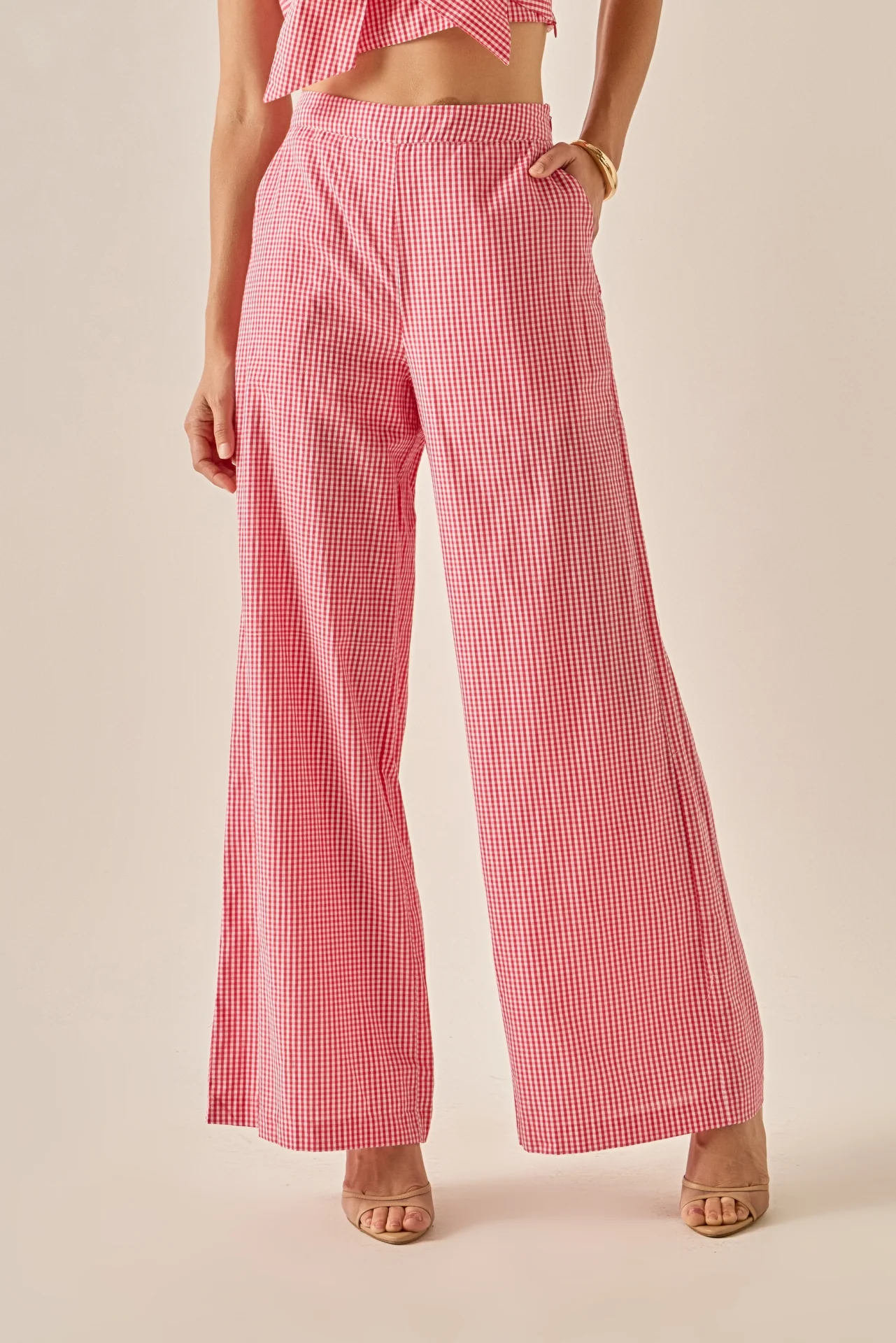 Gingham Culotte Breeze Pants - Image 11