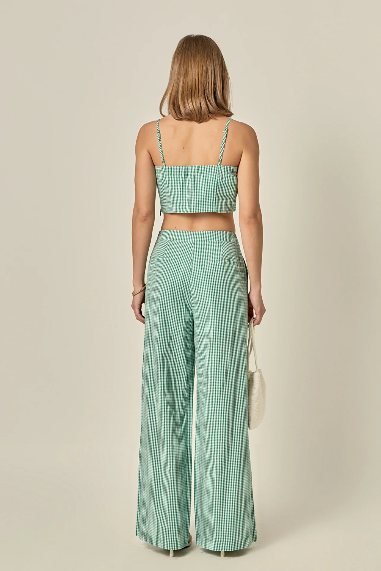 Gingham Culotte Breeze Pants - Image 17