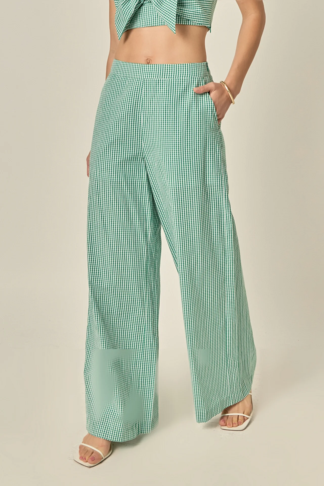 Gingham Culotte Breeze Pants - Image 18