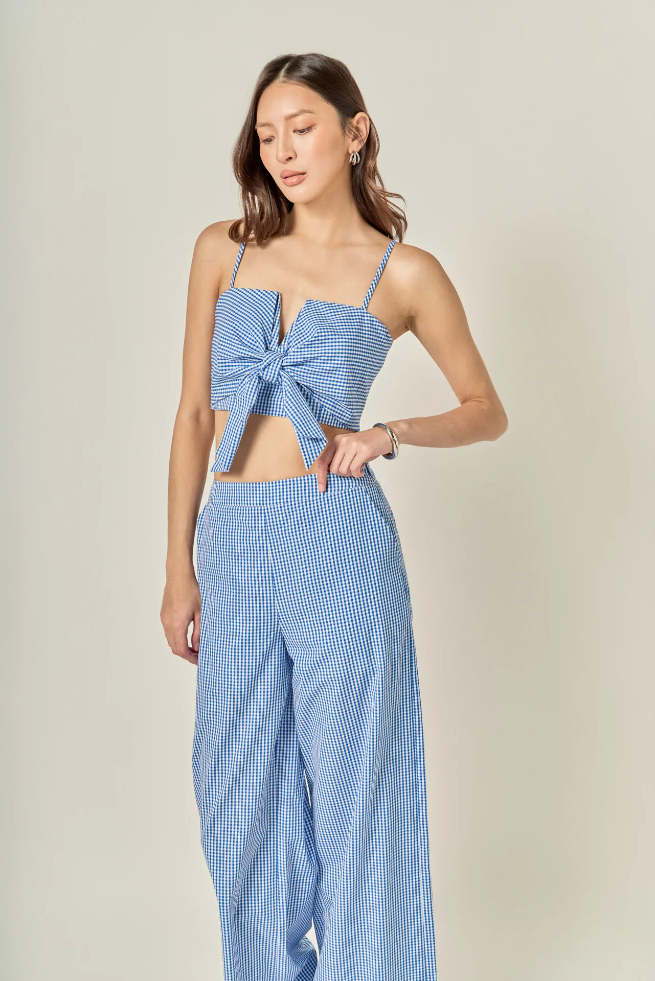 Gingham Culotte Breeze Pants - Image 6