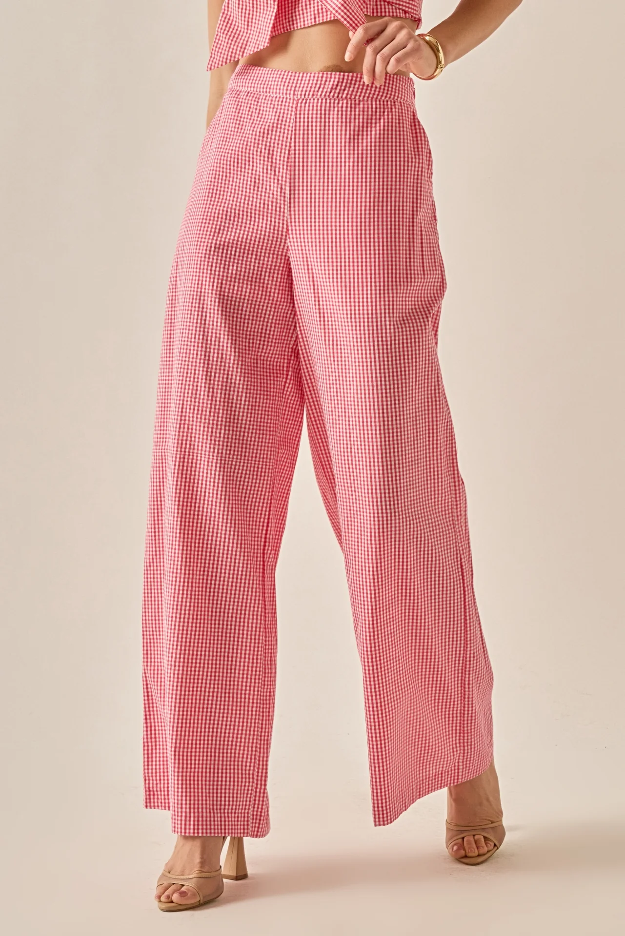 Gingham Culotte Breeze Pants - Image 8