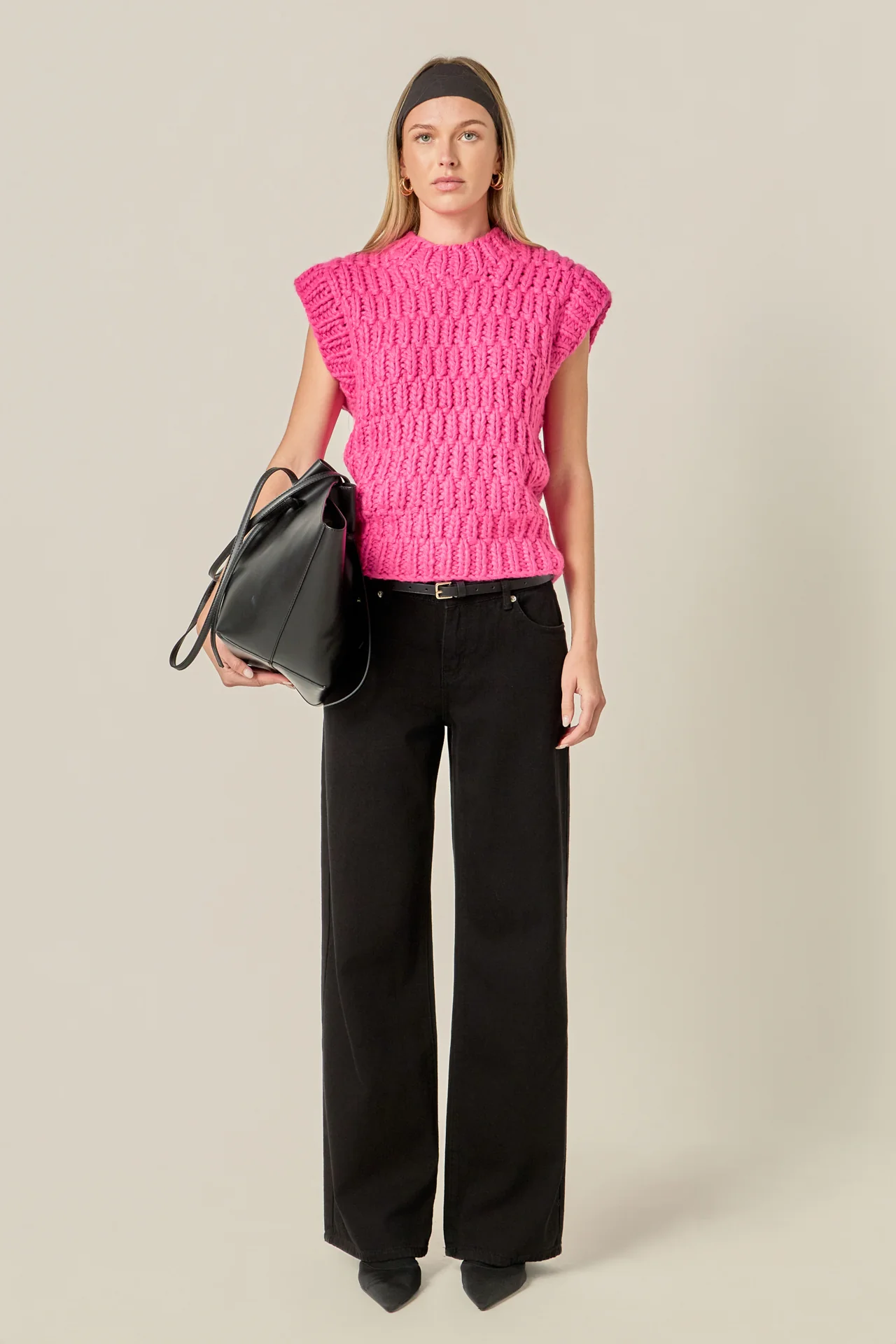Chunky Knit Sweater Vest