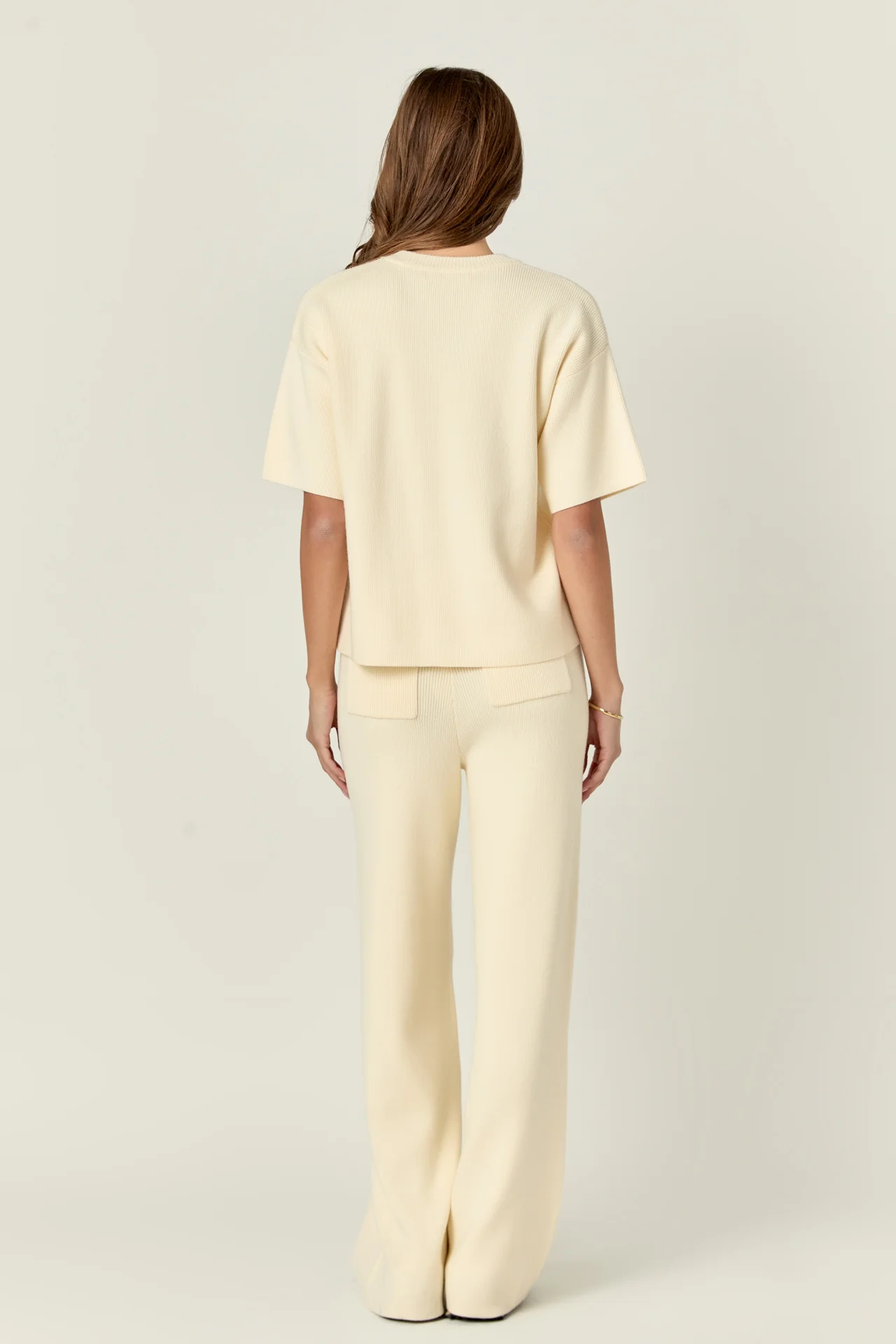 Collar Knit Half Sleeves Top - Image 19