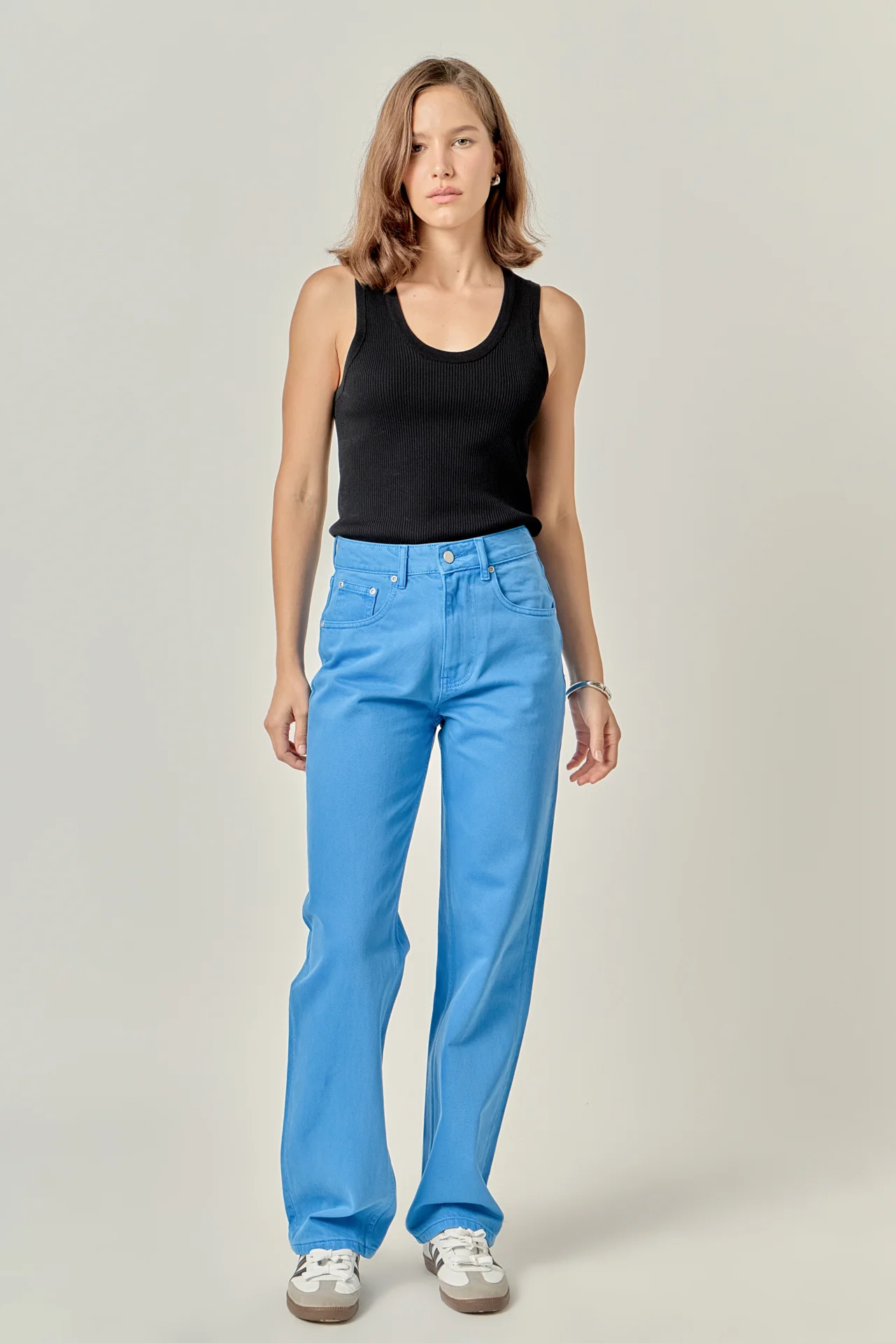 Color Full Length Wide Leg Jean - Image 13