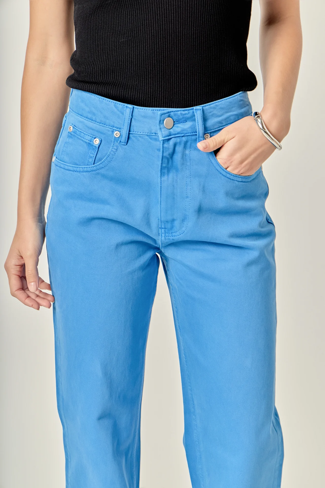 Color Full Length Wide Leg Jean - Image 14