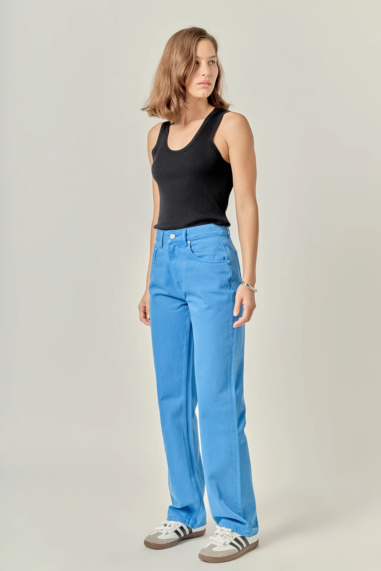 Color Full Length Wide Leg Jean - Image 15