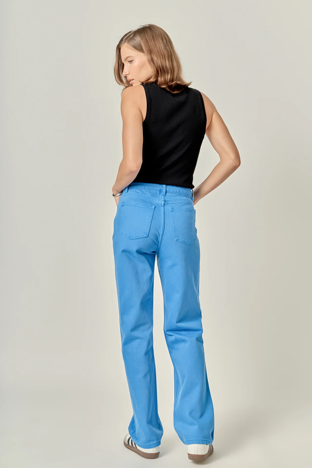 Color Full Length Wide Leg Jean - Image 16