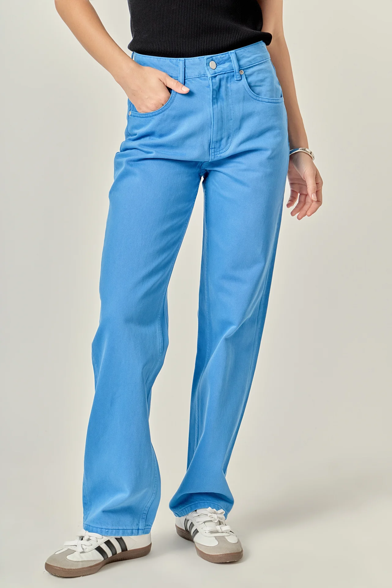 Color Full Length Wide Leg Jean - Image 17