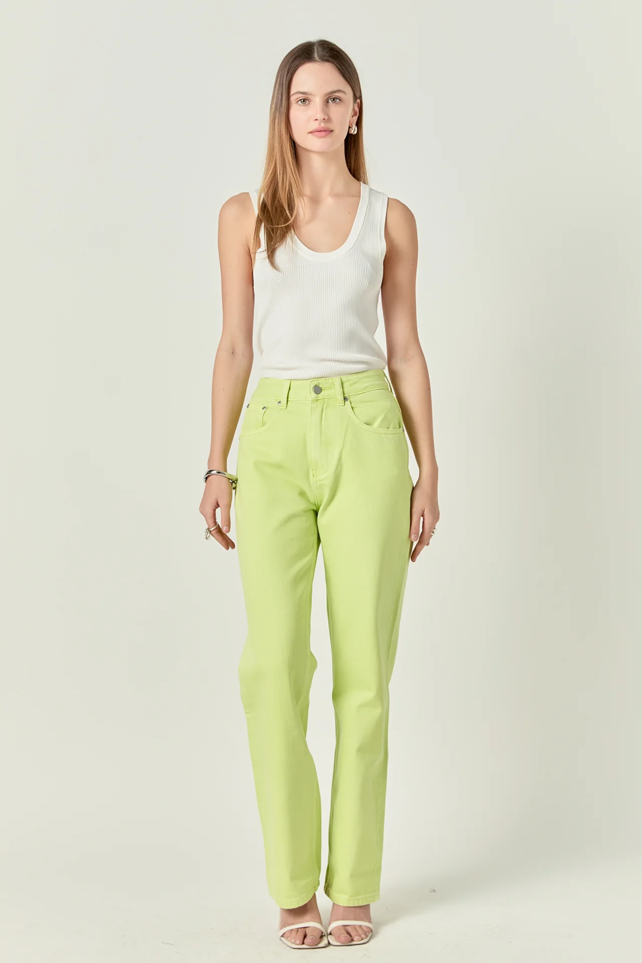 Color Full Length Wide Leg Jean - Image 18