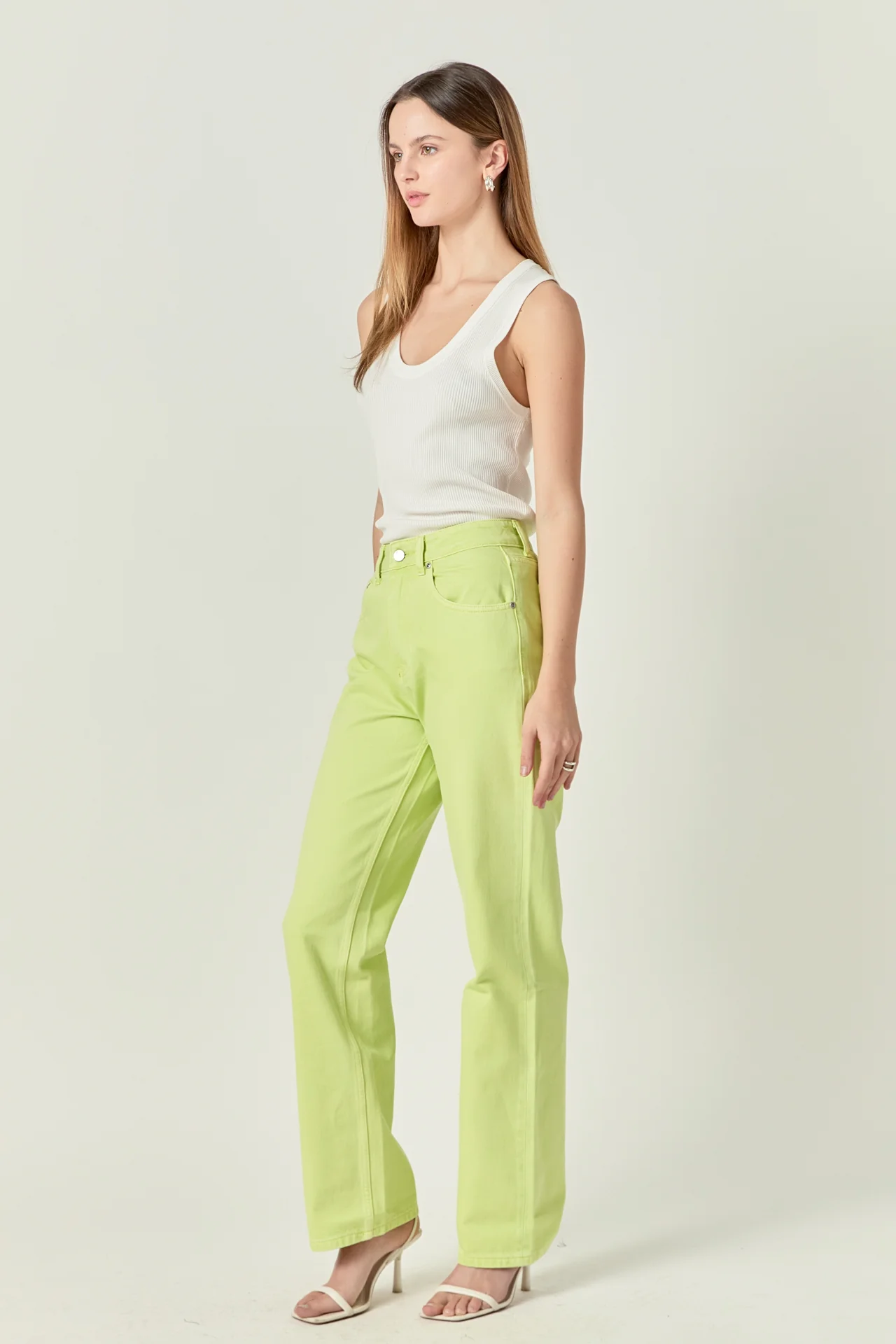 Color Full Length Wide Leg Jean - Image 20