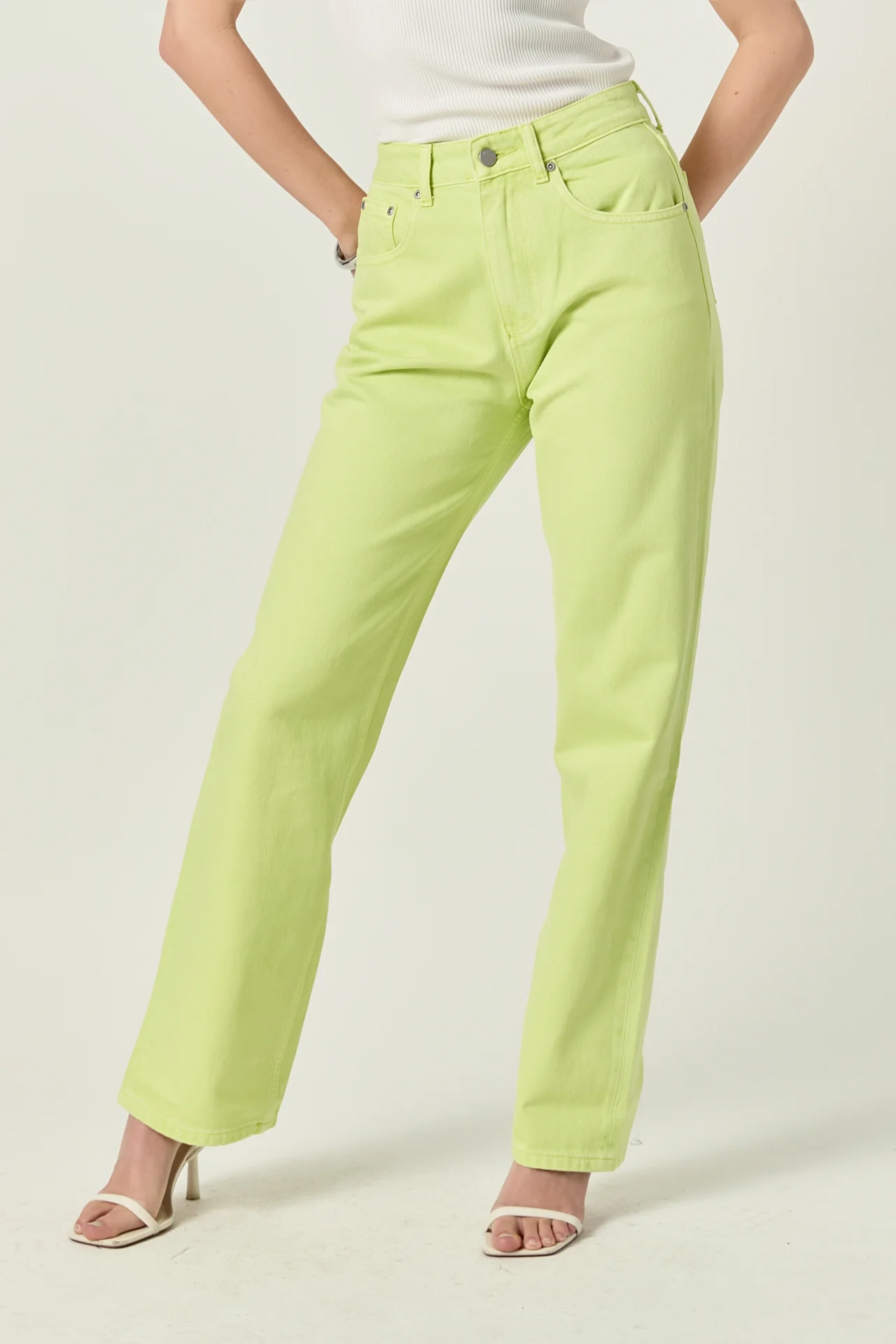 Color Full Length Wide Leg Jean - Image 22