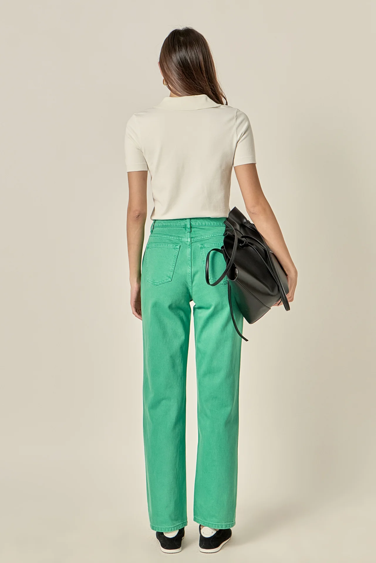 Color Full Length Wide Leg Jean - Image 4