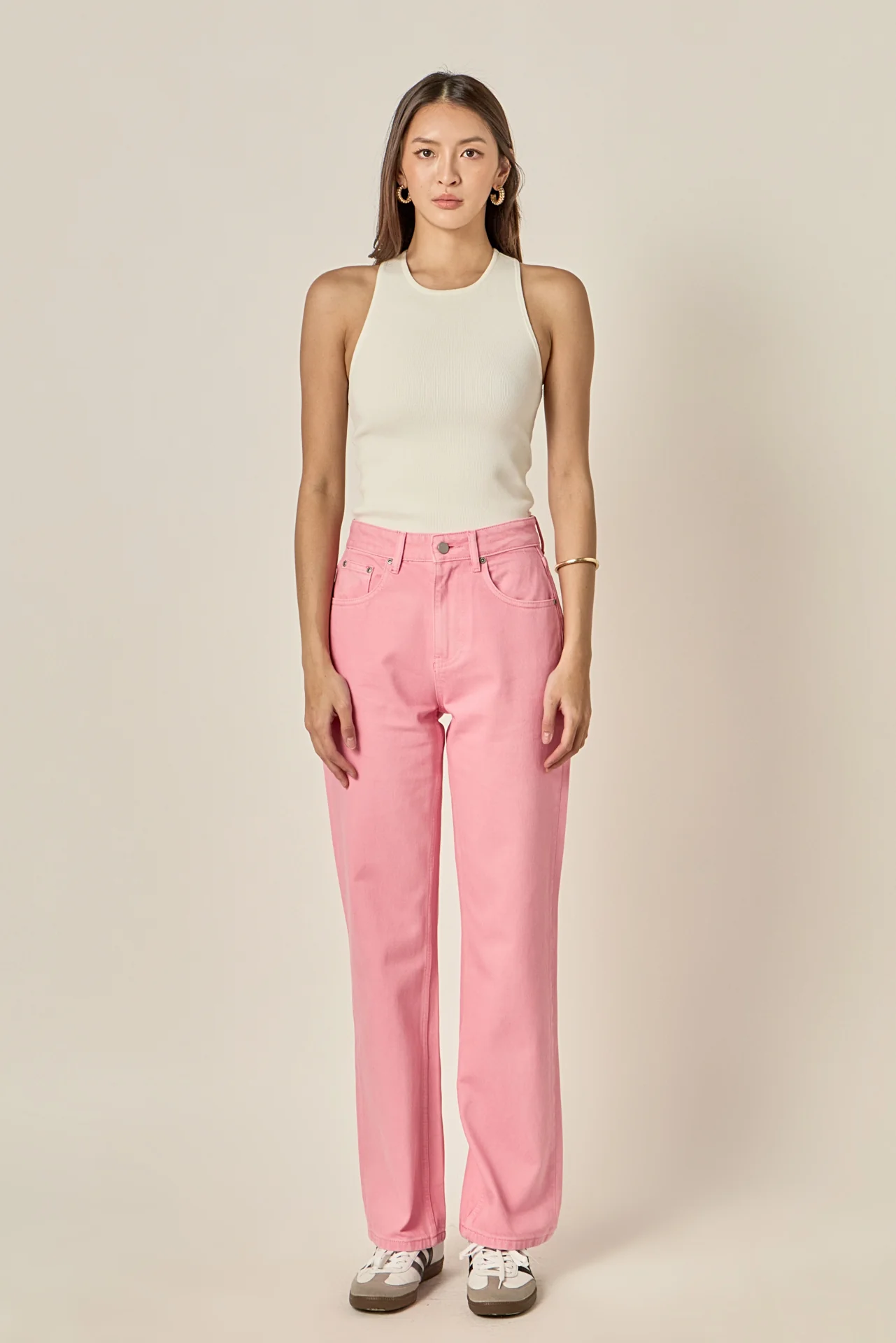 Color Full Length Wide Leg Jean - Image 7