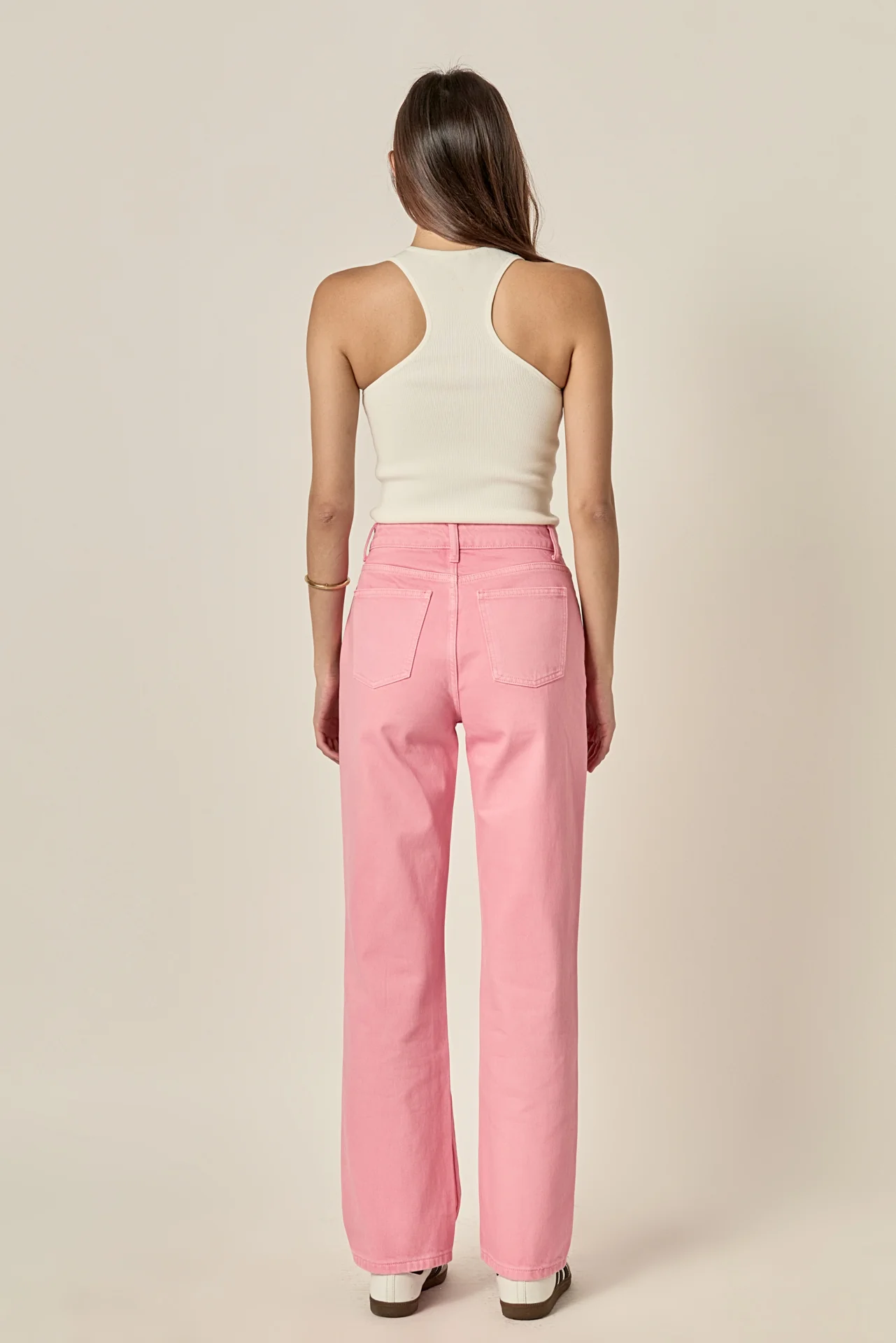 Color Full Length Wide Leg Jean - Image 9