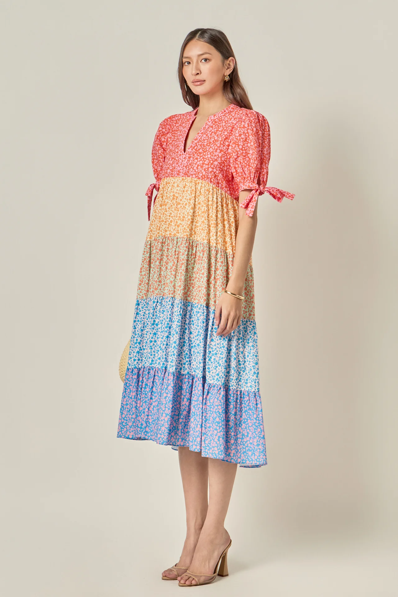 The Tiered Bloom Midi Dress - Image 4