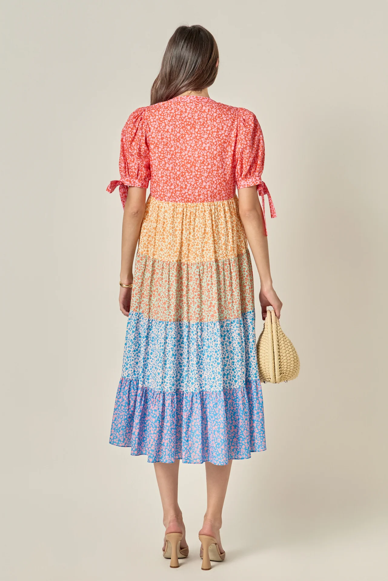 The Tiered Bloom Midi Dress - Image 5