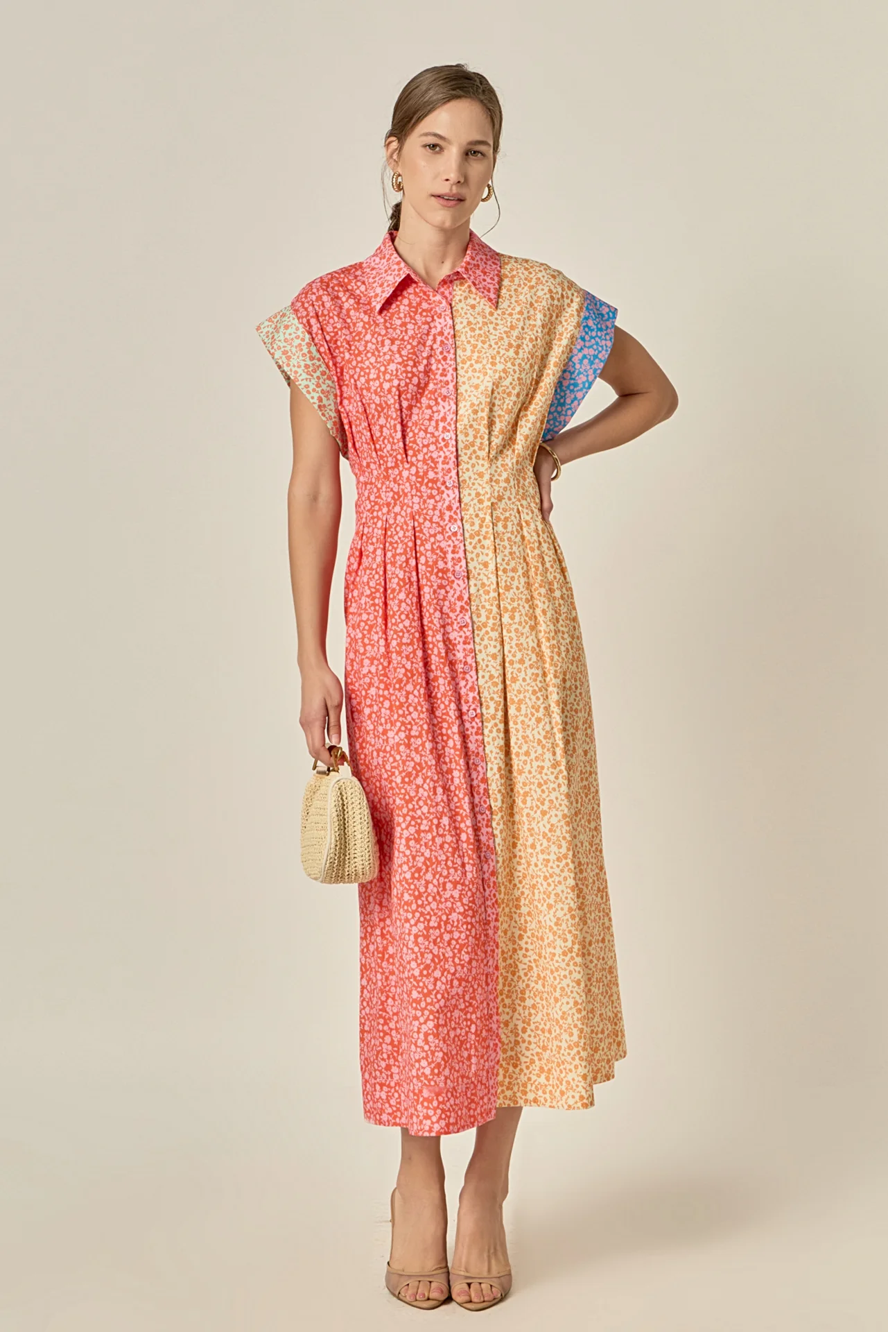 Bloom Block Midi Dress - Image 6