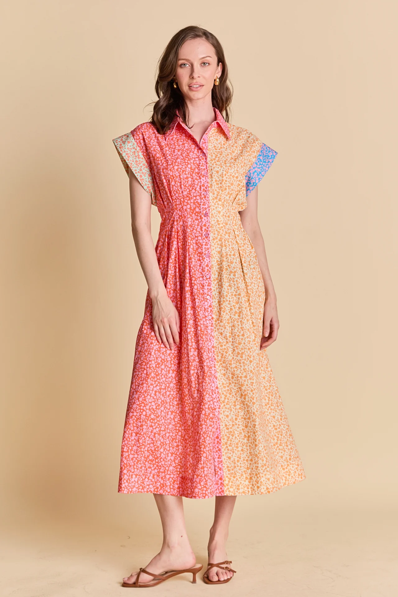 Bloom Block Midi Dress - Image 7