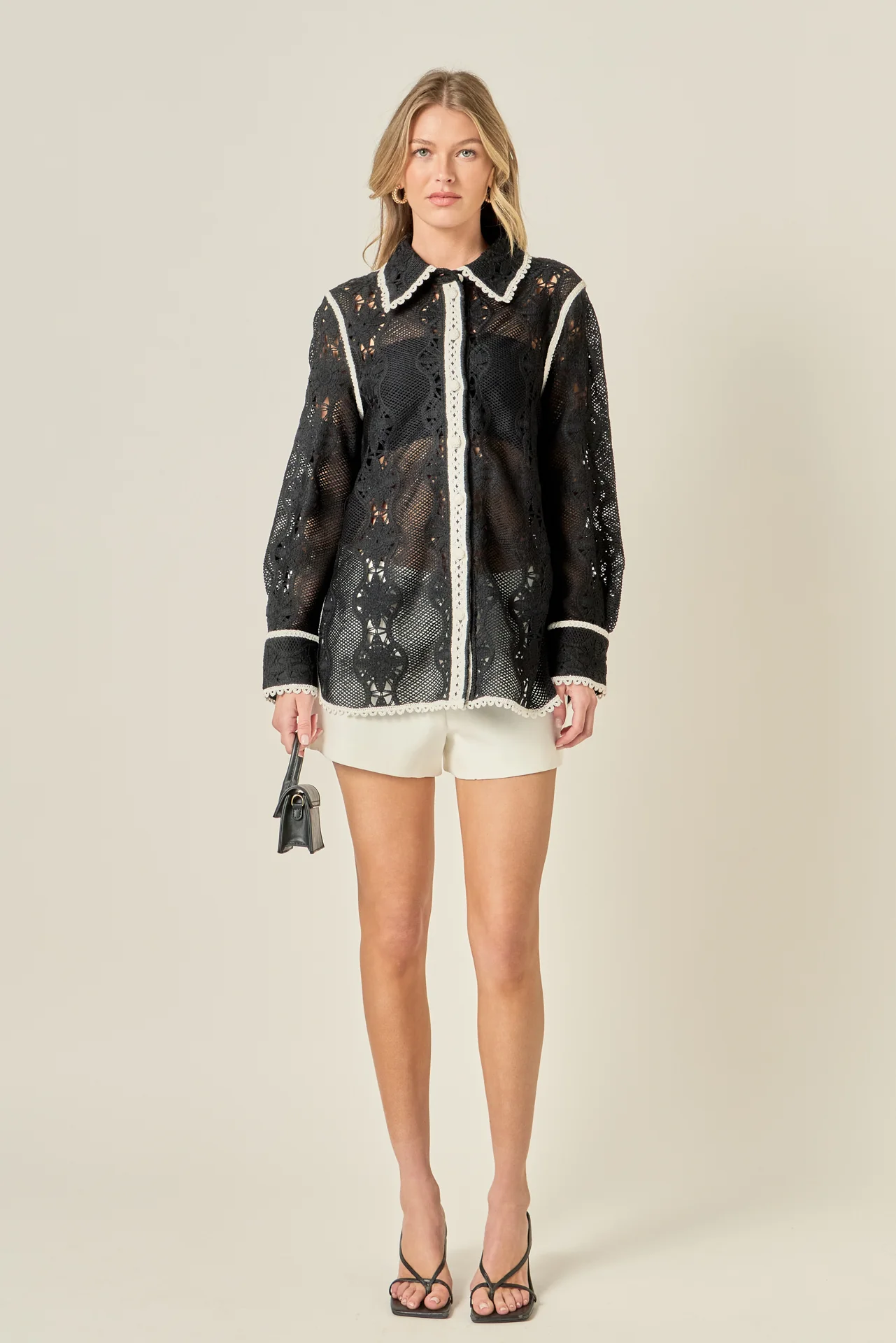 Margaux Crochet Shirt