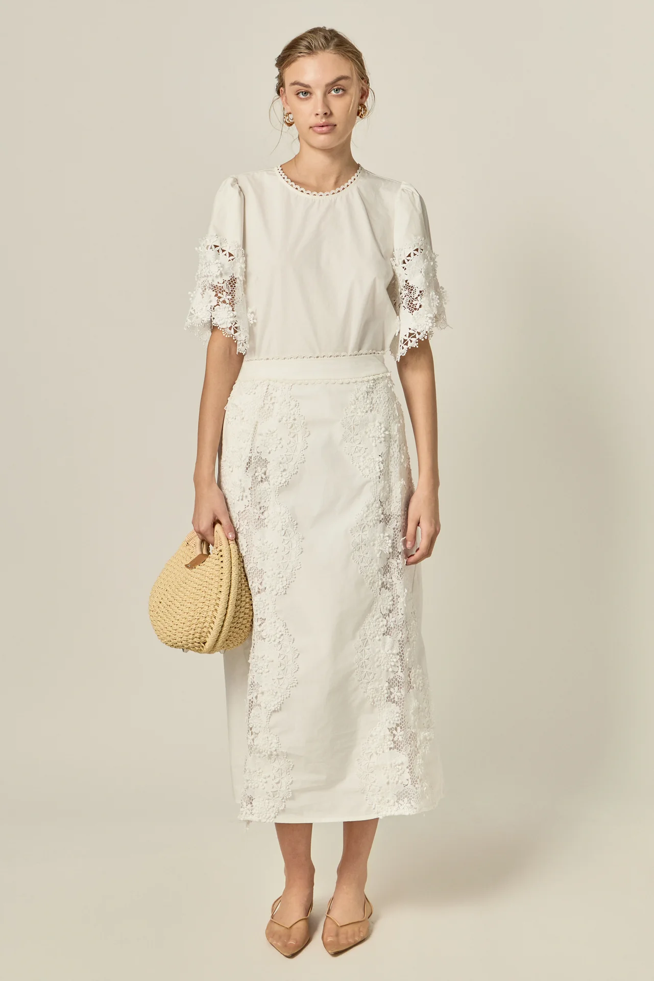 Crochet Lace Short Sleeve Top - Image 8