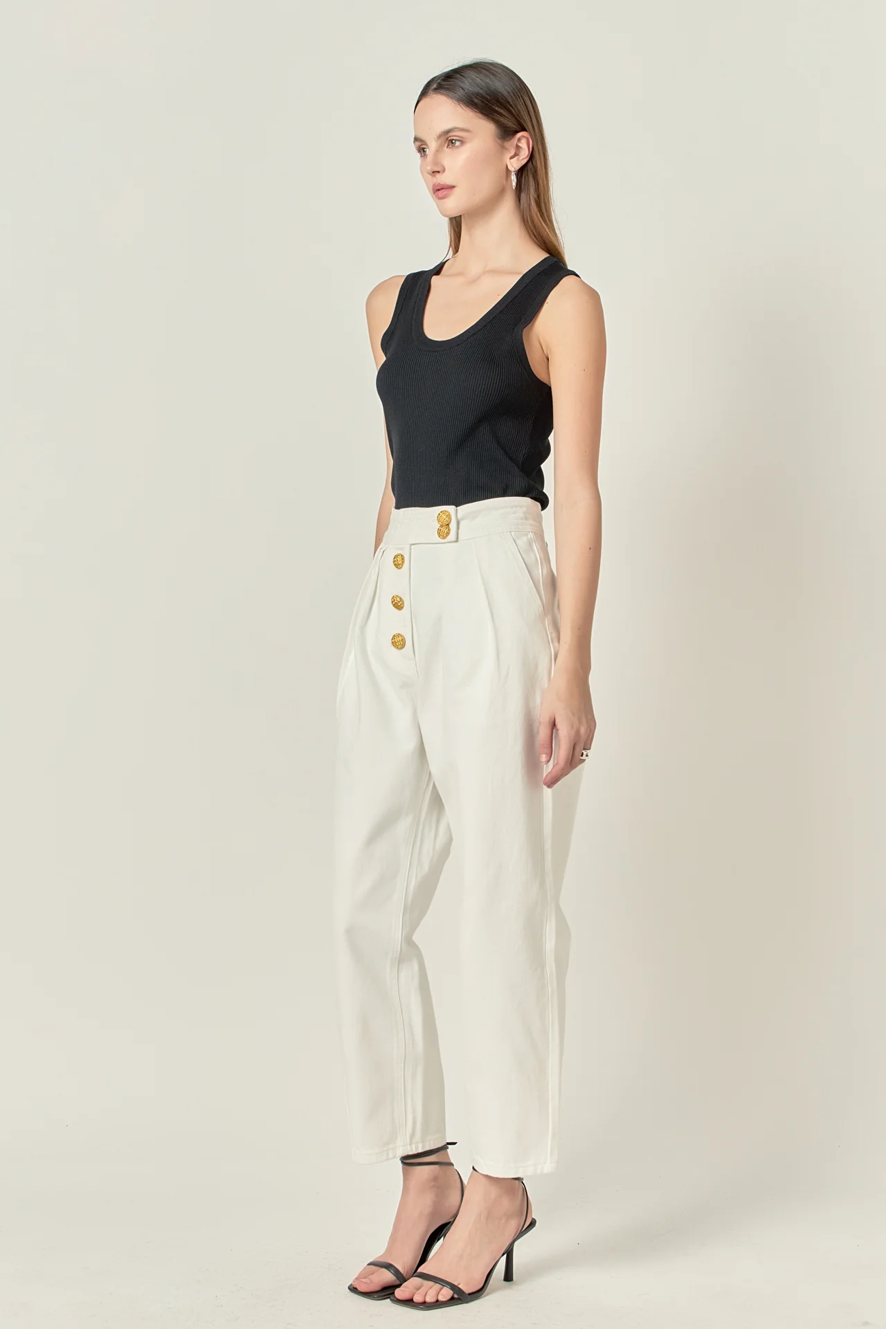 Premium Denim Cropped Trousers - Image 13