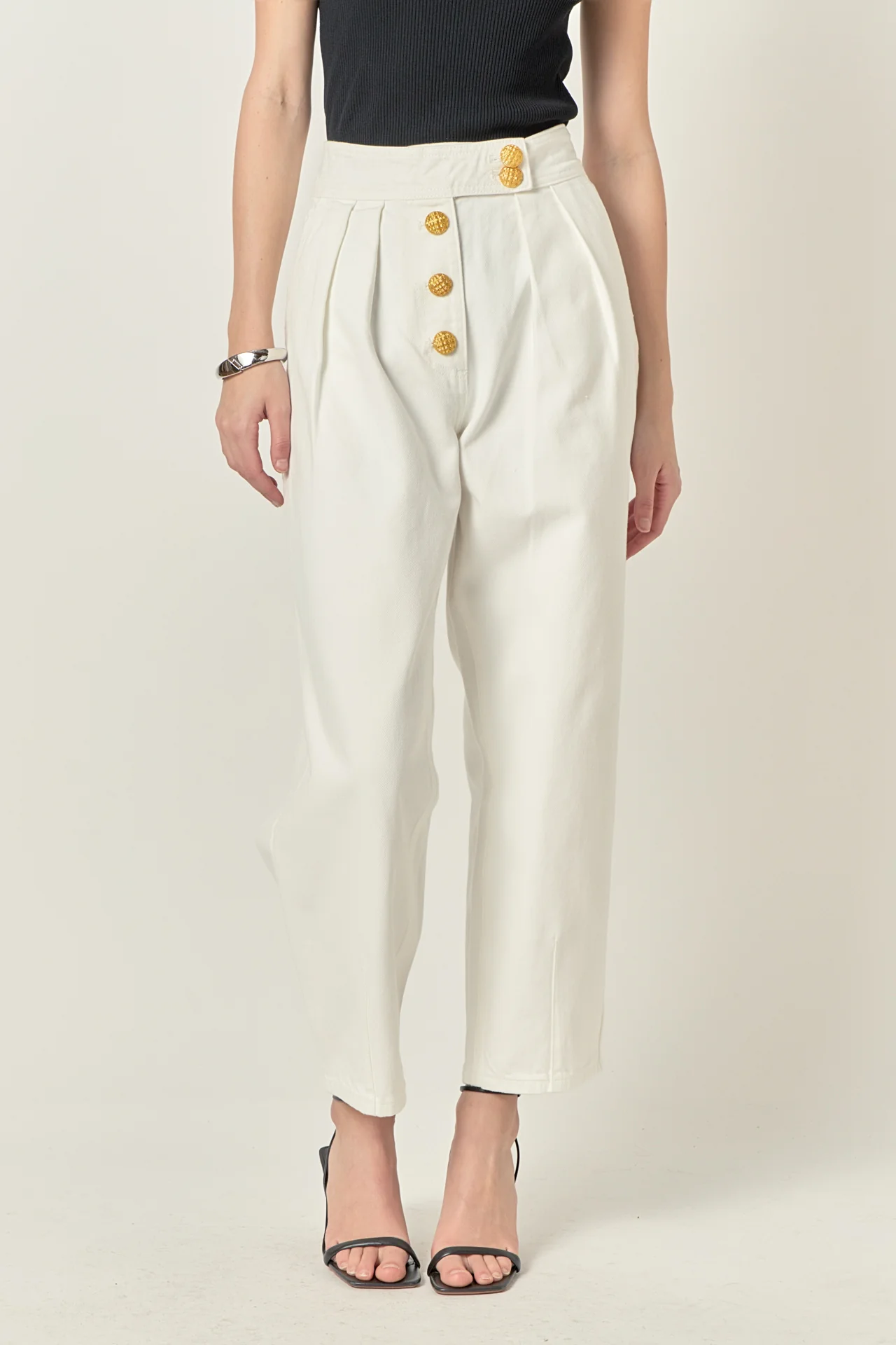 Premium Denim Cropped Trousers - Image 15