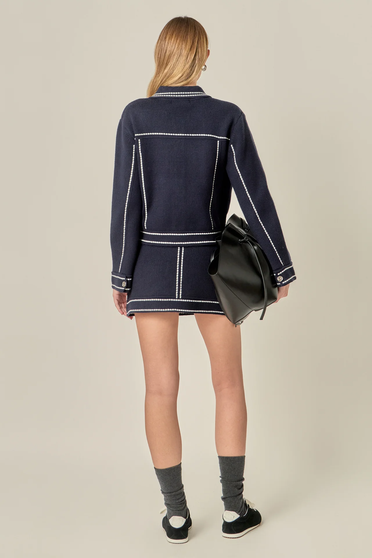 Denim-Look Knit Skirt - Image 13
