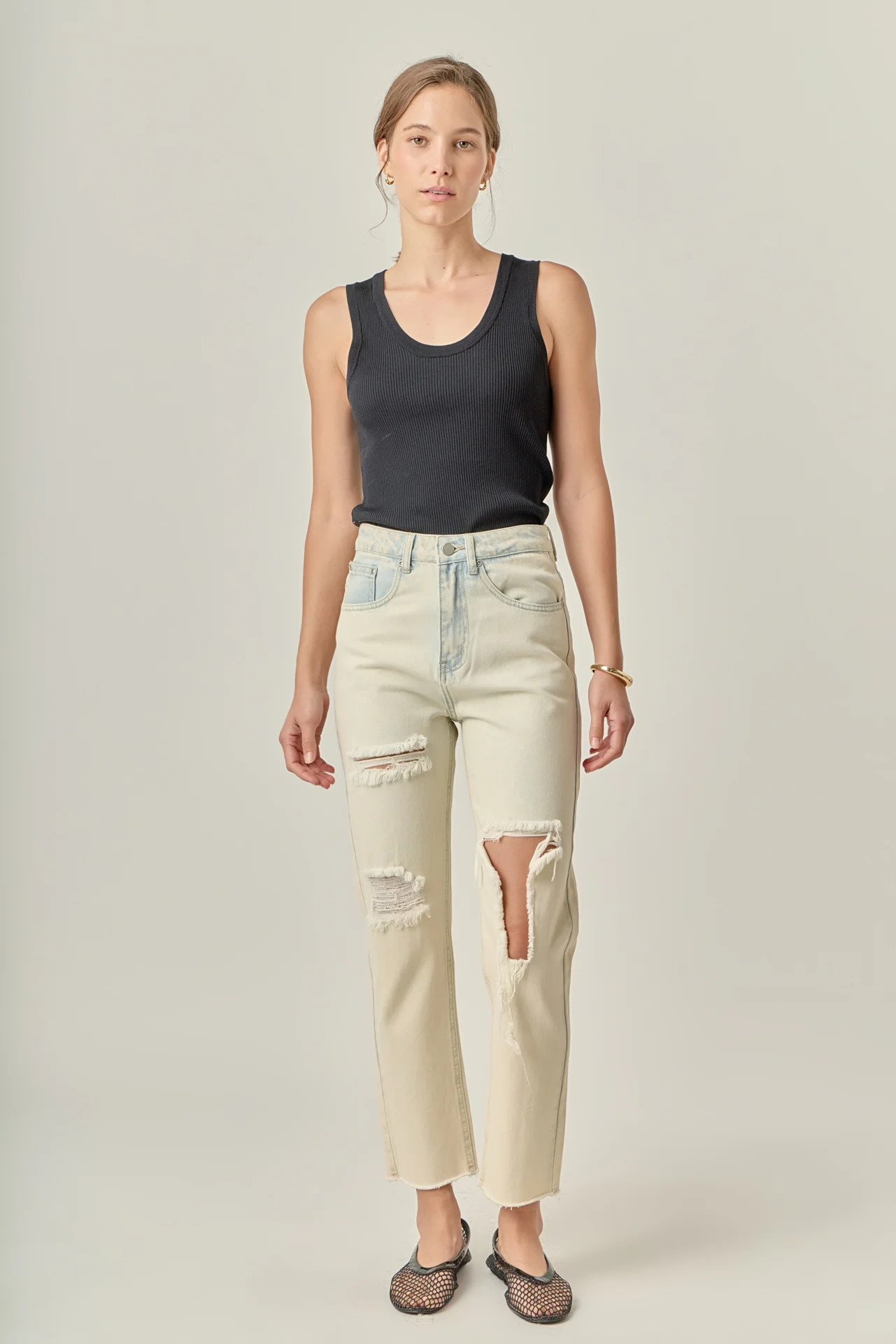 Destroyed Mom Jeans