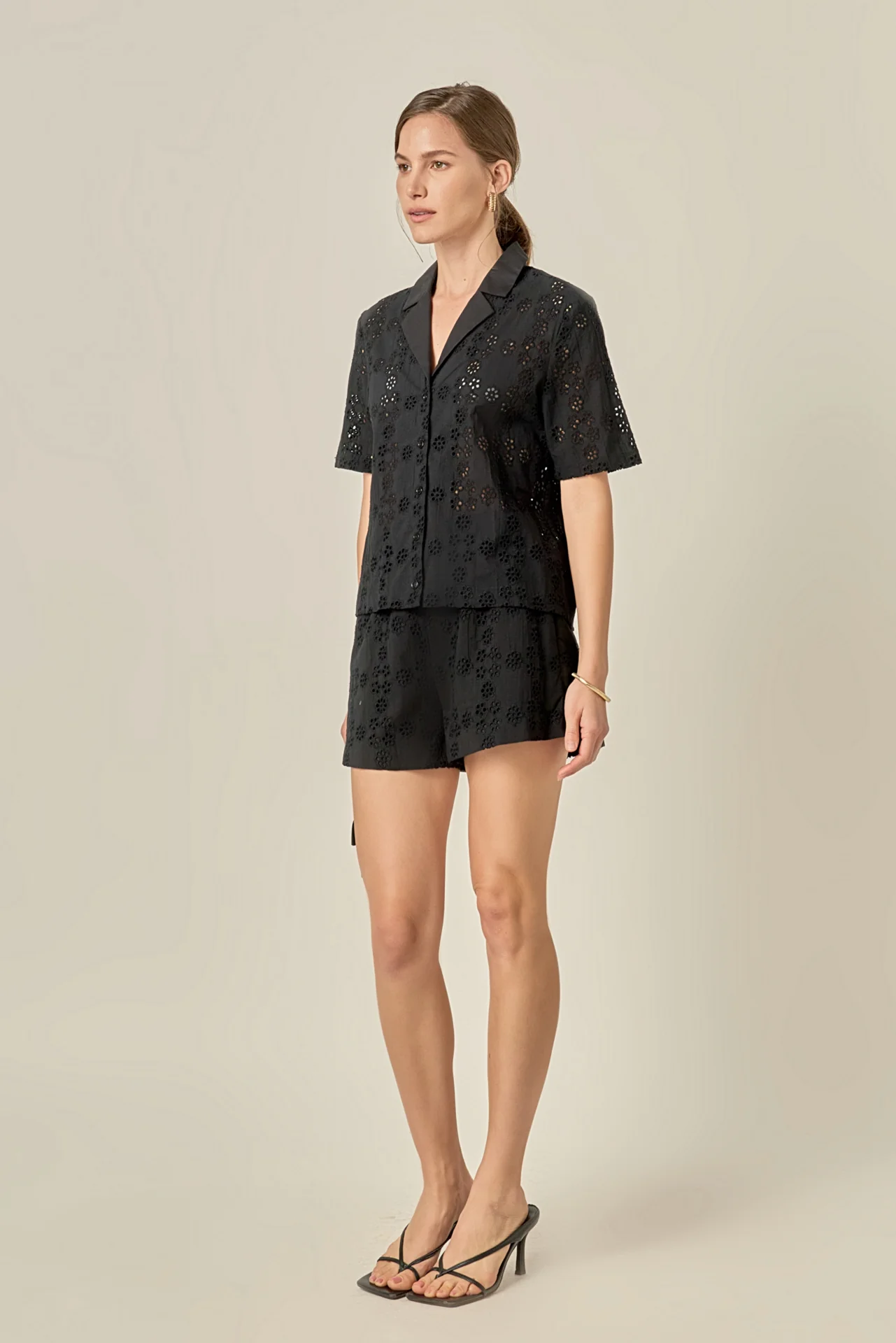 Embroidered Cotton Shorts