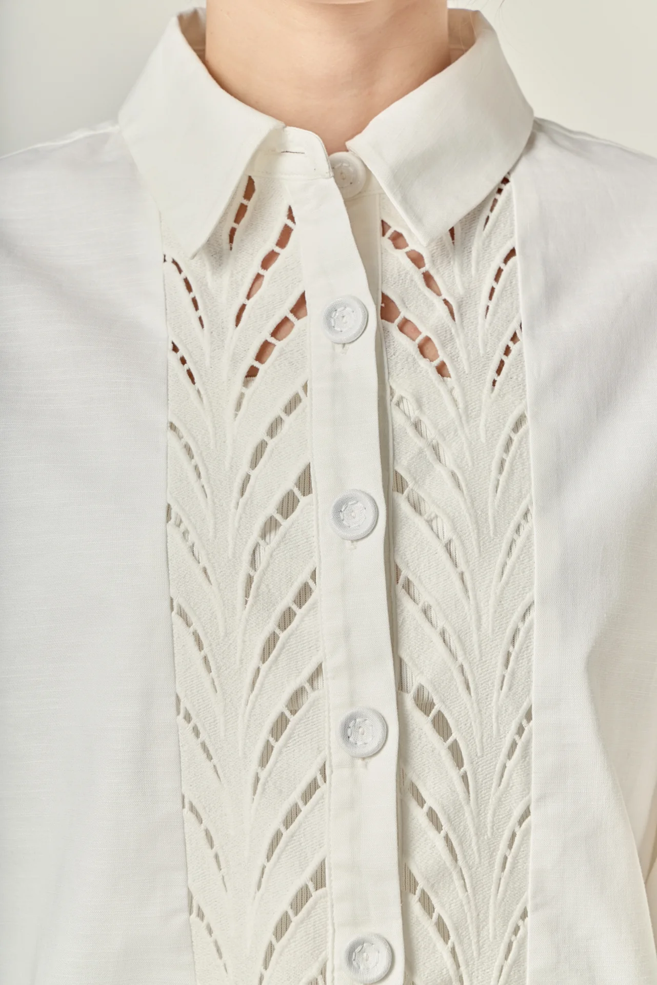 Embroidered Oversized Shirt - Image 3