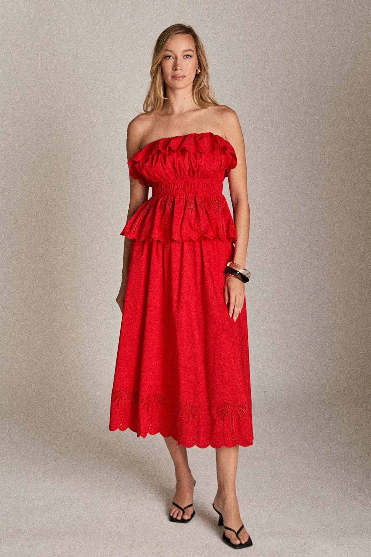 Sweet Scallop Strapless Top - Image 3