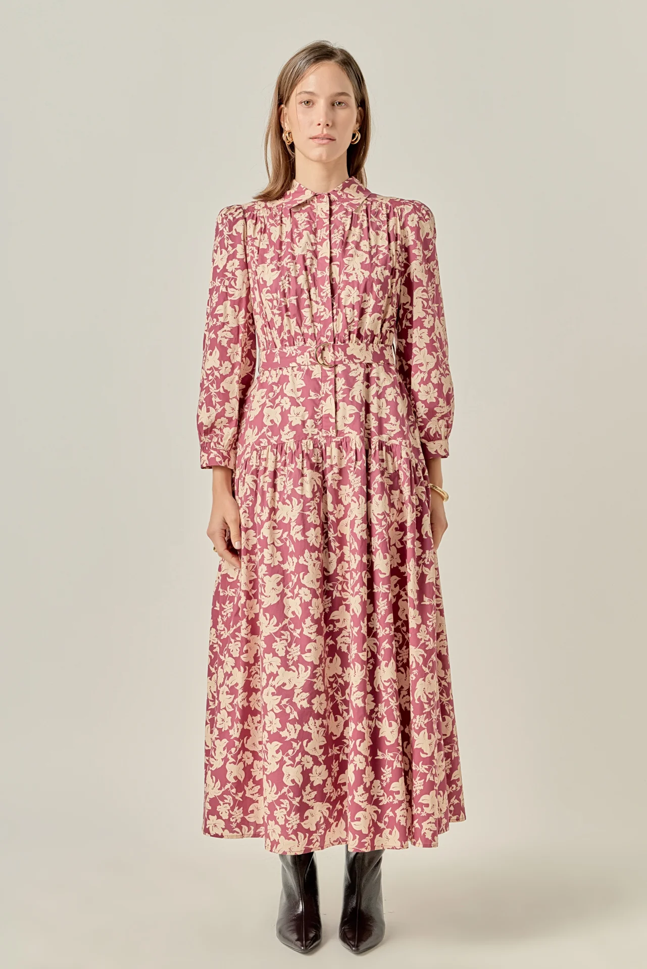 Clara Printed Midi Dress